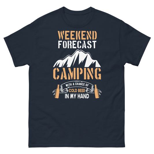 WEEKEND FORECAST unisex outdoor t-shirt