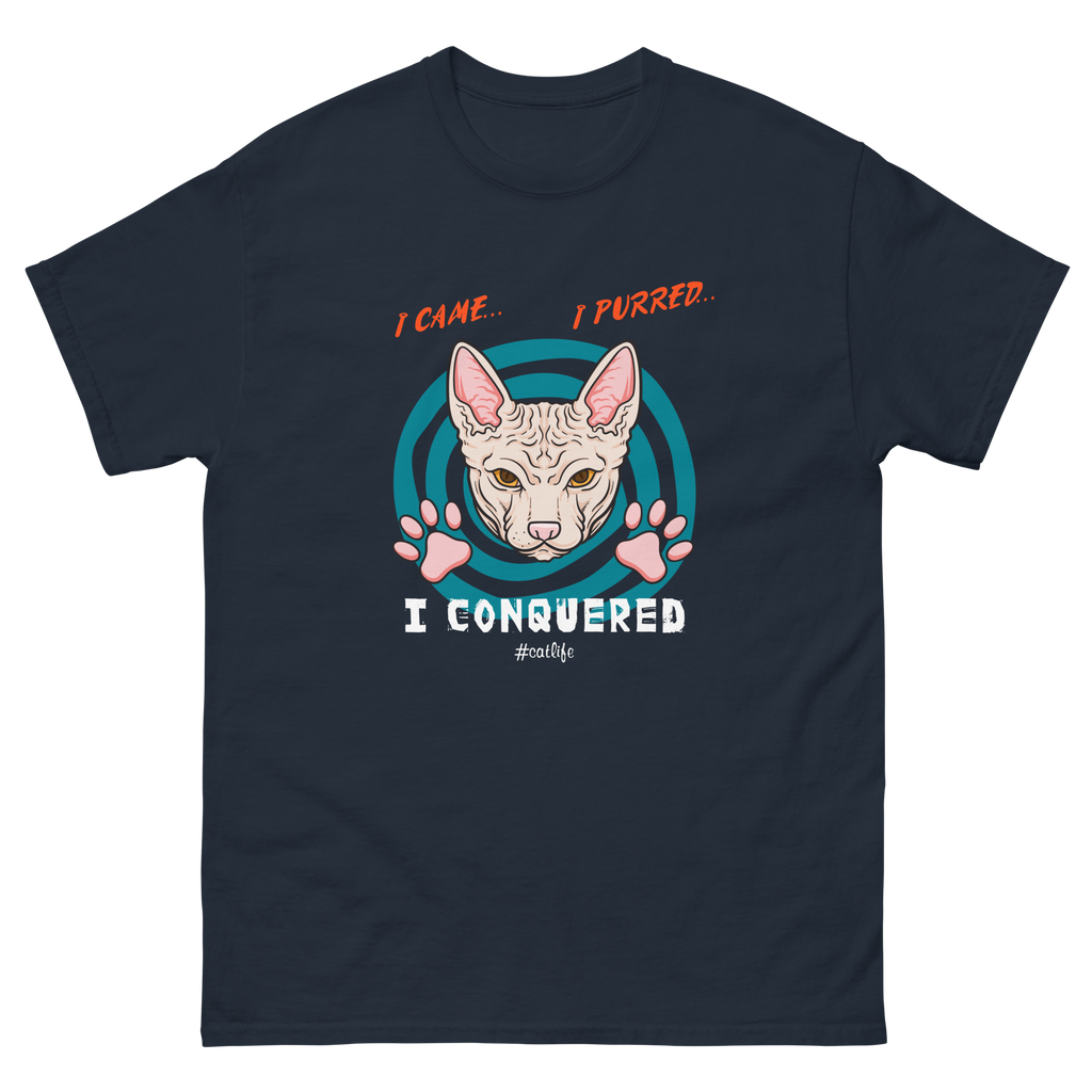 I CONQUERED CAT unisex t-shirt