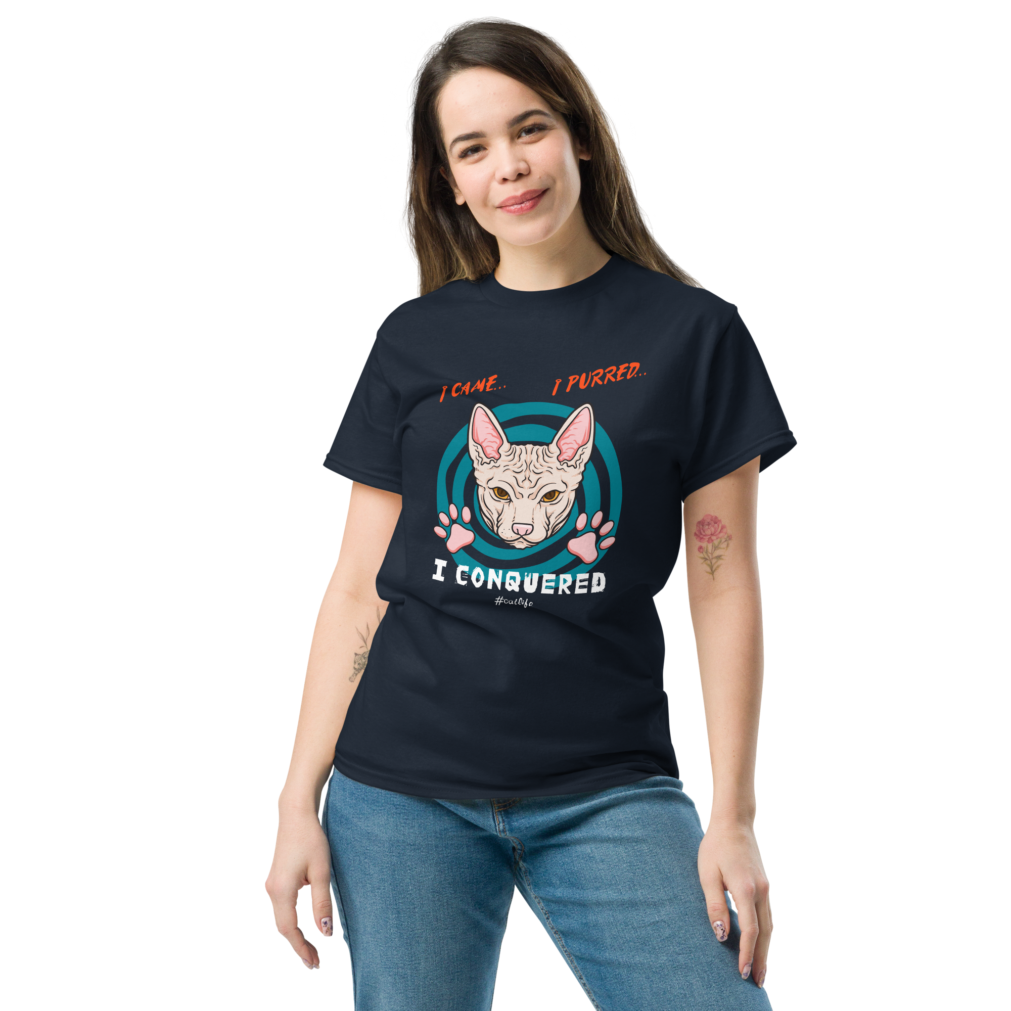 I CONQUERED CAT unisex t-shirt