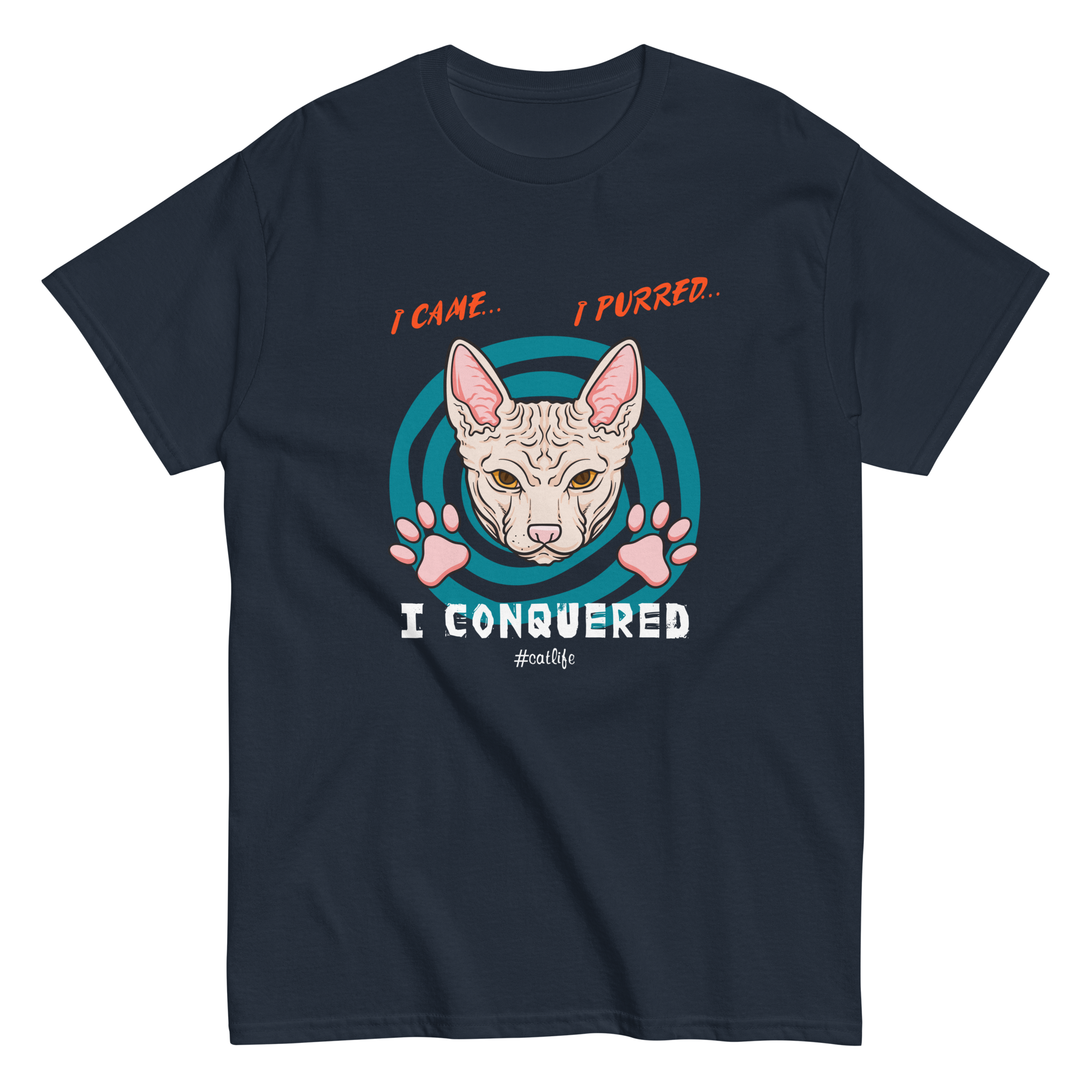 I CONQUERED CAT unisex t-shirt