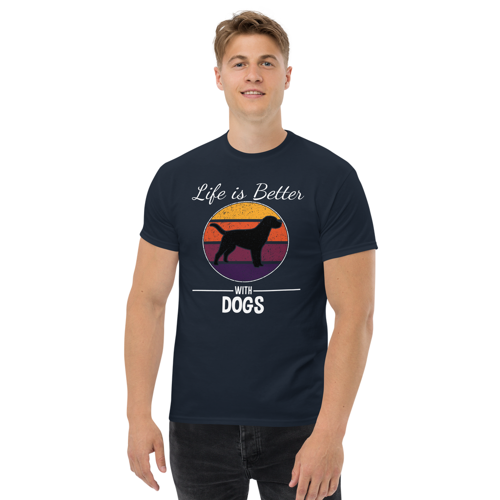 BETTER WITH DOGS unisex t-shirt