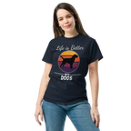 BETTER WITH DOGS unisex t-shirt - Printoo Shop - - dog, Streetwear look, t-shirt, unisex, Unisex Classic Tee | Gildan 5000