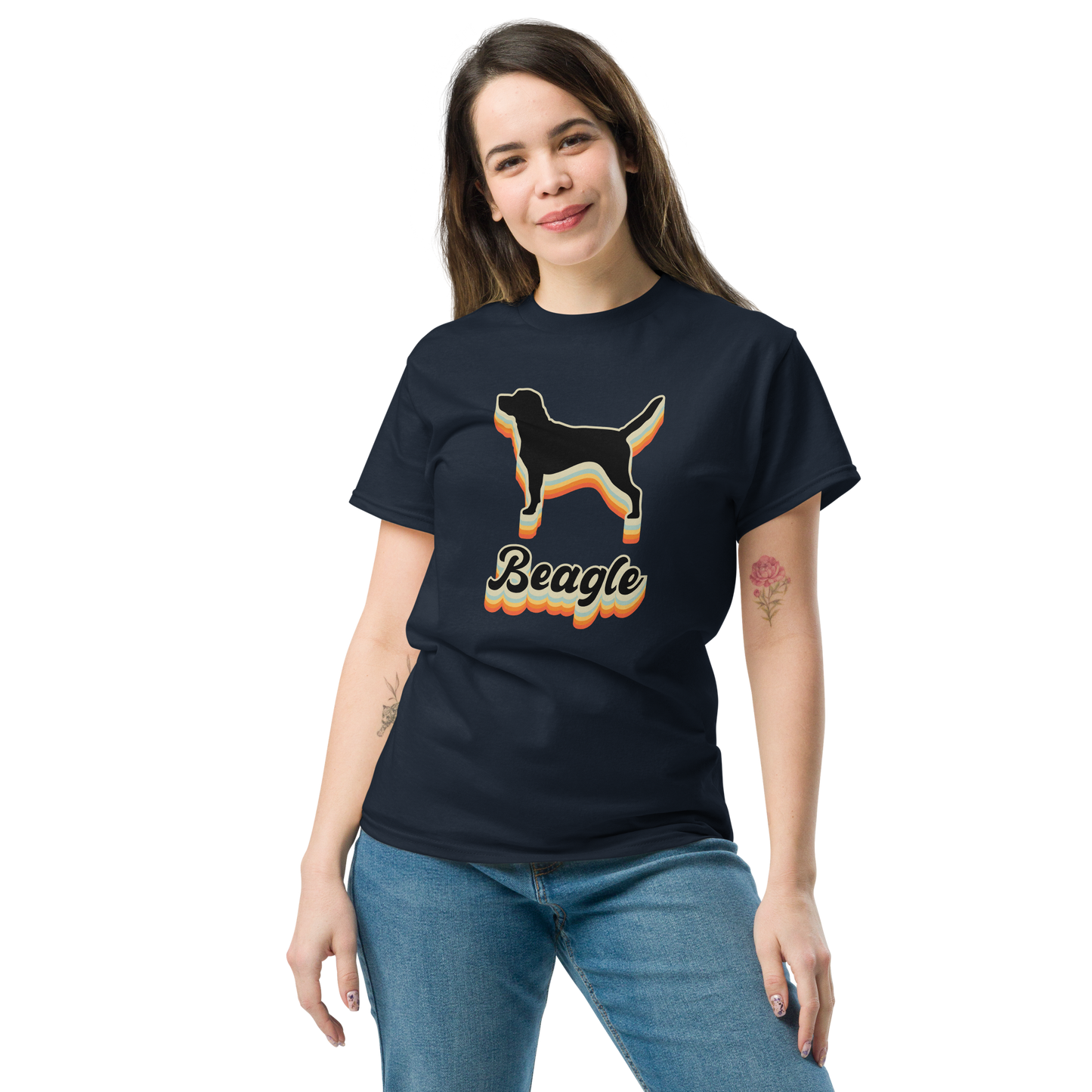 BEAGLE DARK unisex dog series t-shirt