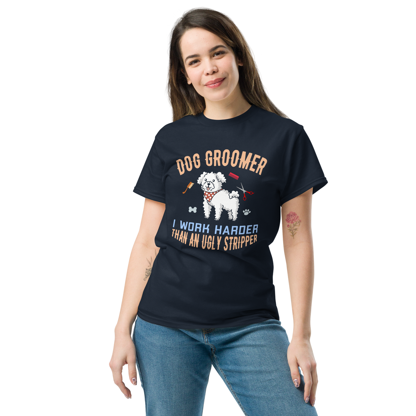 DOG GROOMER unisex dog series t-shirt