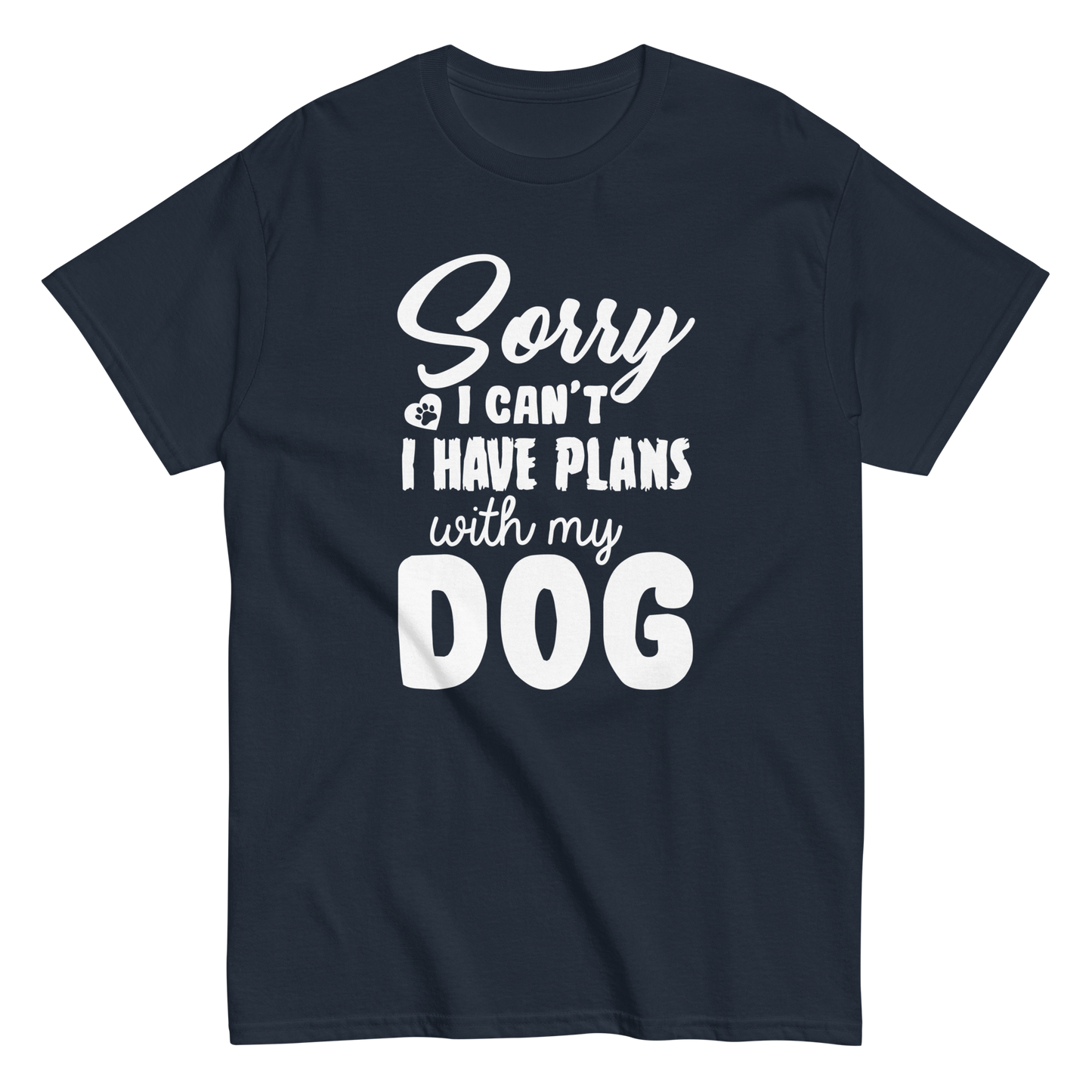 WITH MY DOG unisex dog series t-shirt