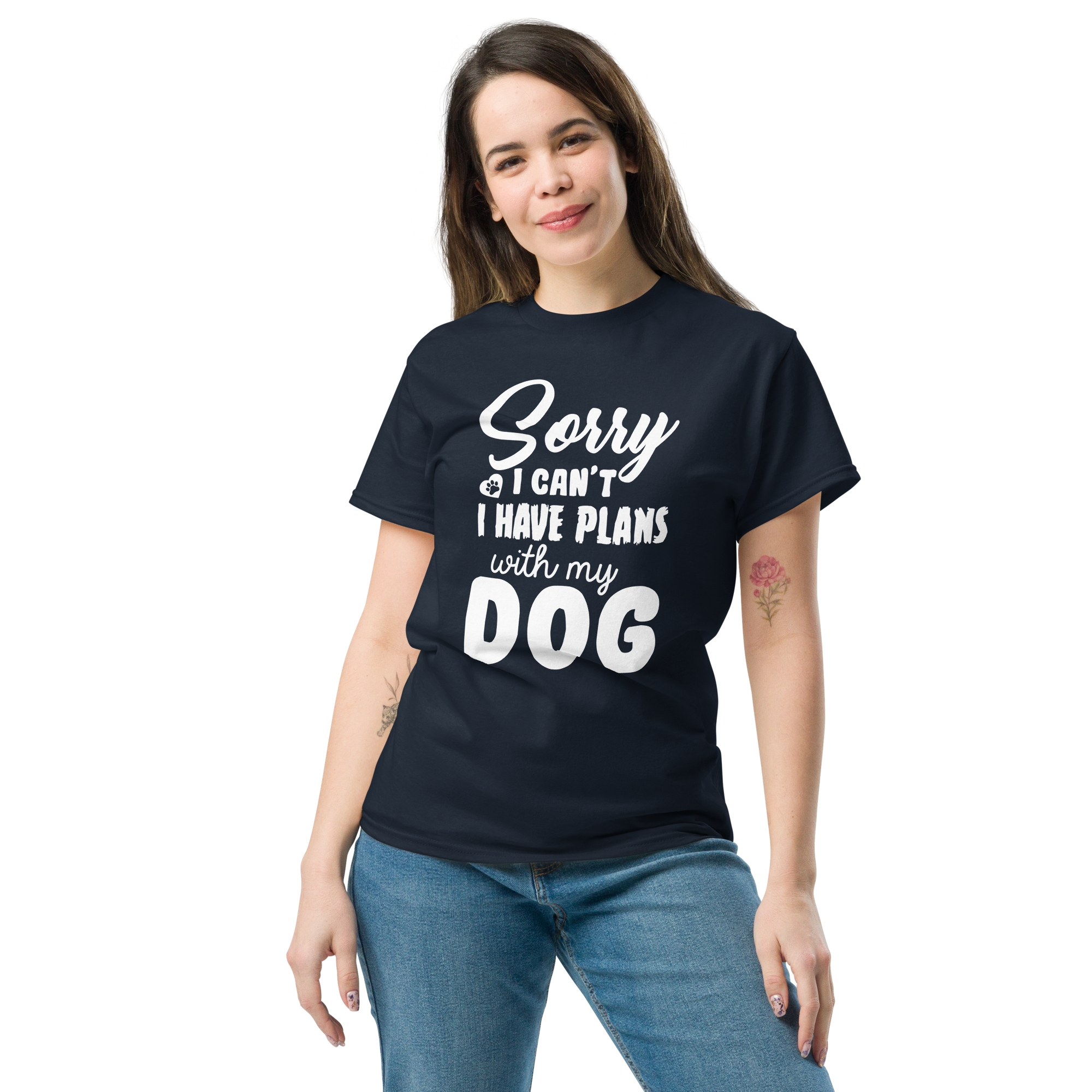 WITH MY DOG unisex t-shirt
