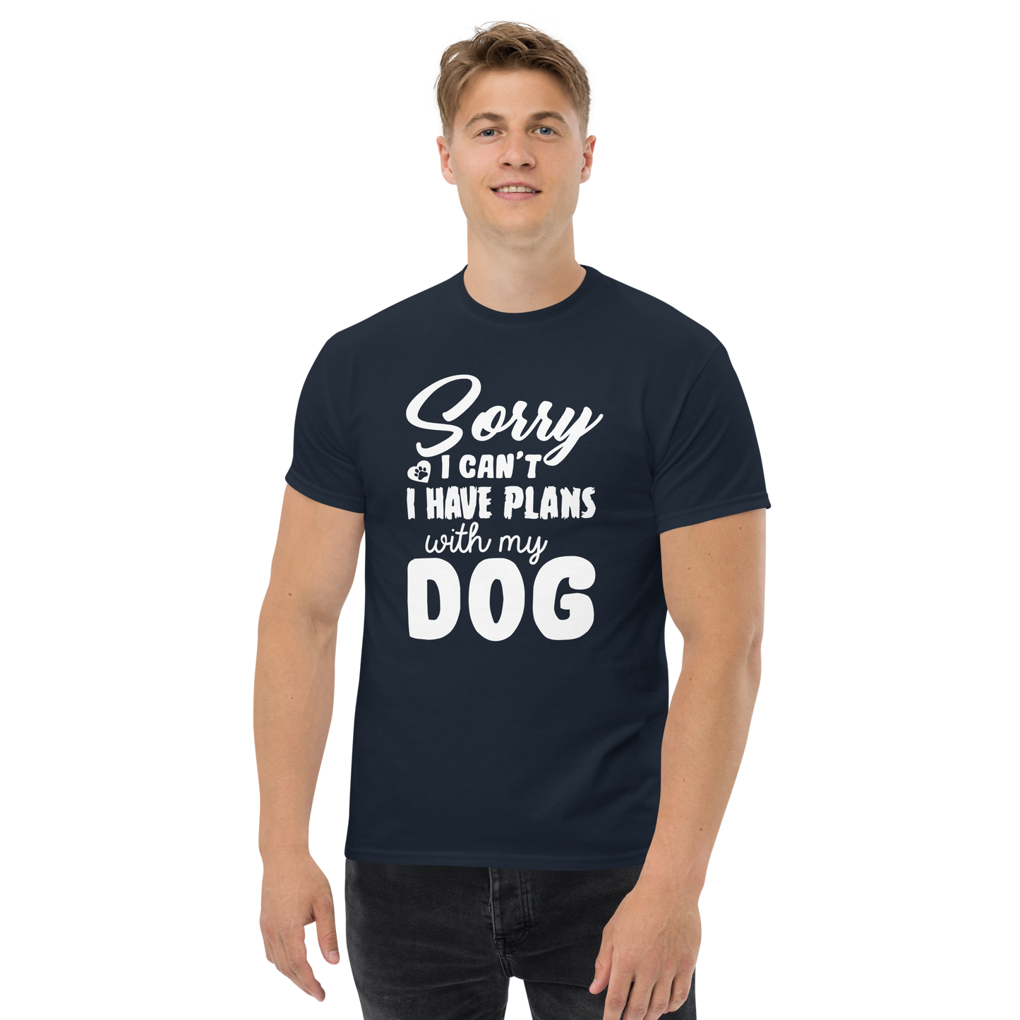 WITH MY DOG unisex dog series t-shirt