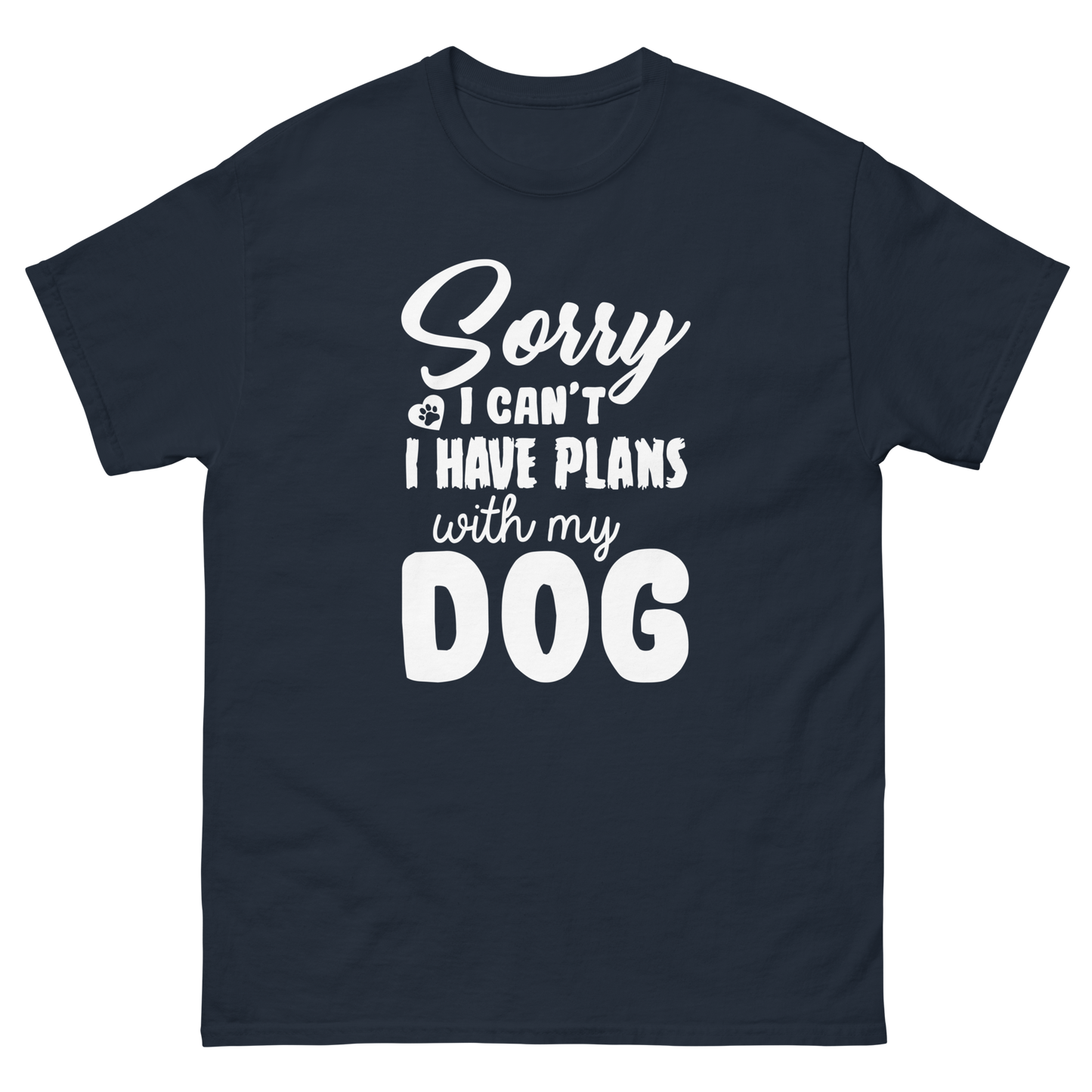 WITH MY DOG unisex dog series t-shirt