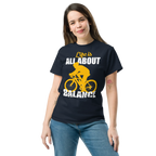 BALANCED LIFE unisex t-shirt - Printoo Shop - - bicycle, t-shirt, unisex, Unisex Classic Tee | Gildan 5000