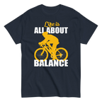 BALANCED LIFE unisex t-shirt - Printoo Shop - - bicycle, t-shirt, unisex, Unisex Classic Tee | Gildan 5000