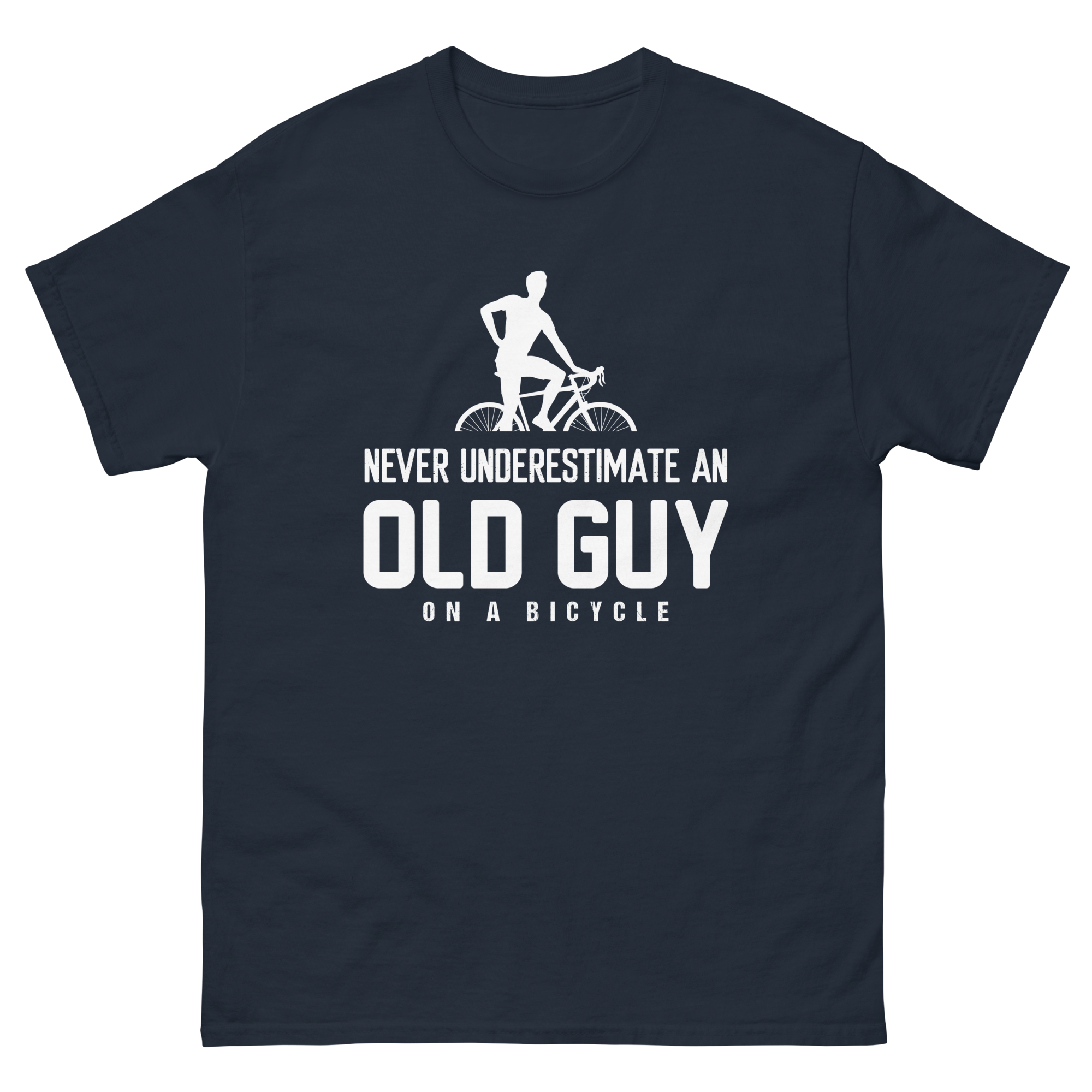 ALTER MANN AUF EINEM FAHRRAD Unisex T-Shirt