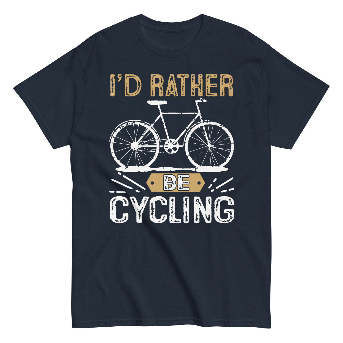 I'D RATHER BE CYCLING unisex t-shirt