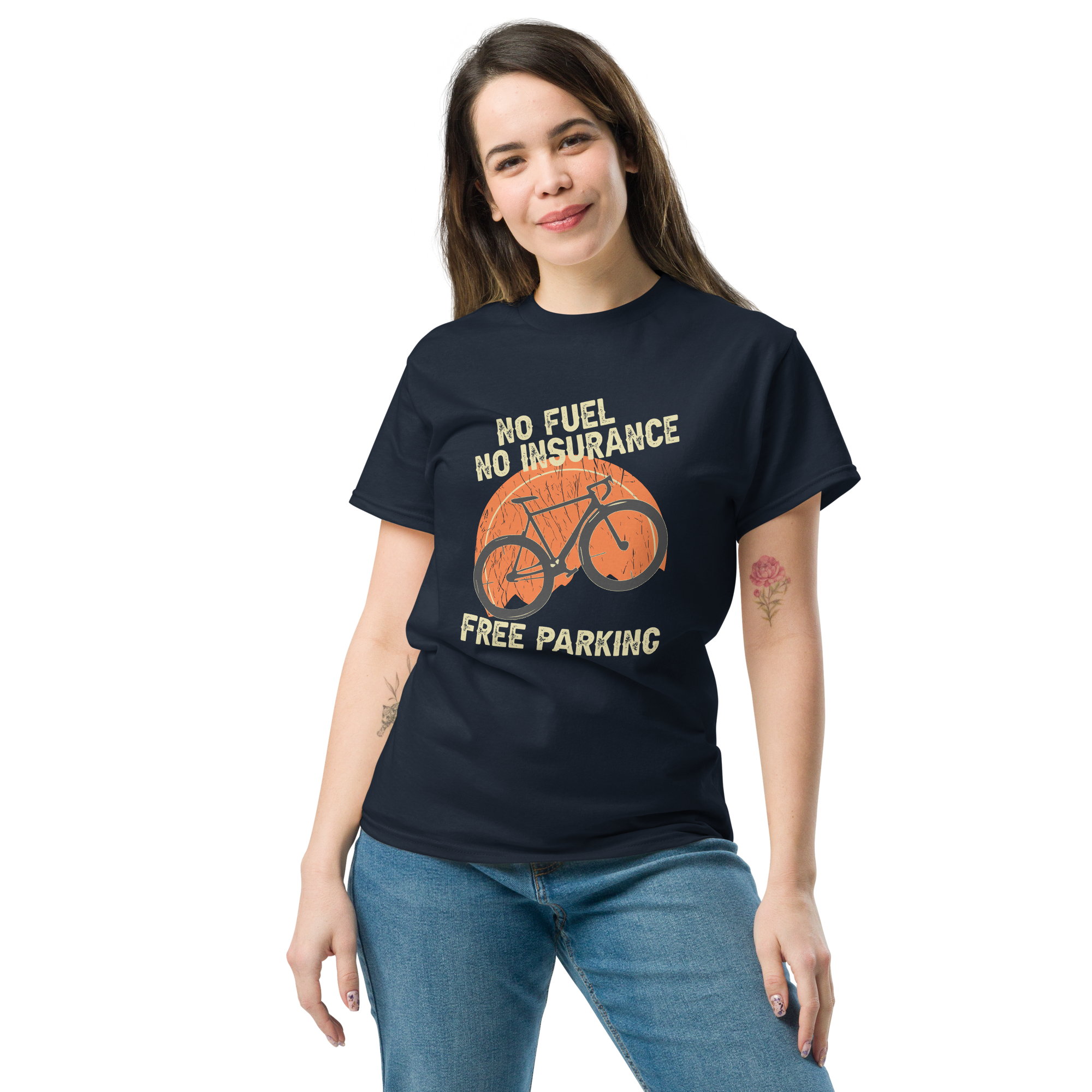KEIN KRAFTSTOFF - KEINE VERSICHERUNG - KOSTENLOSES PARKEN Unisex T-Shirt