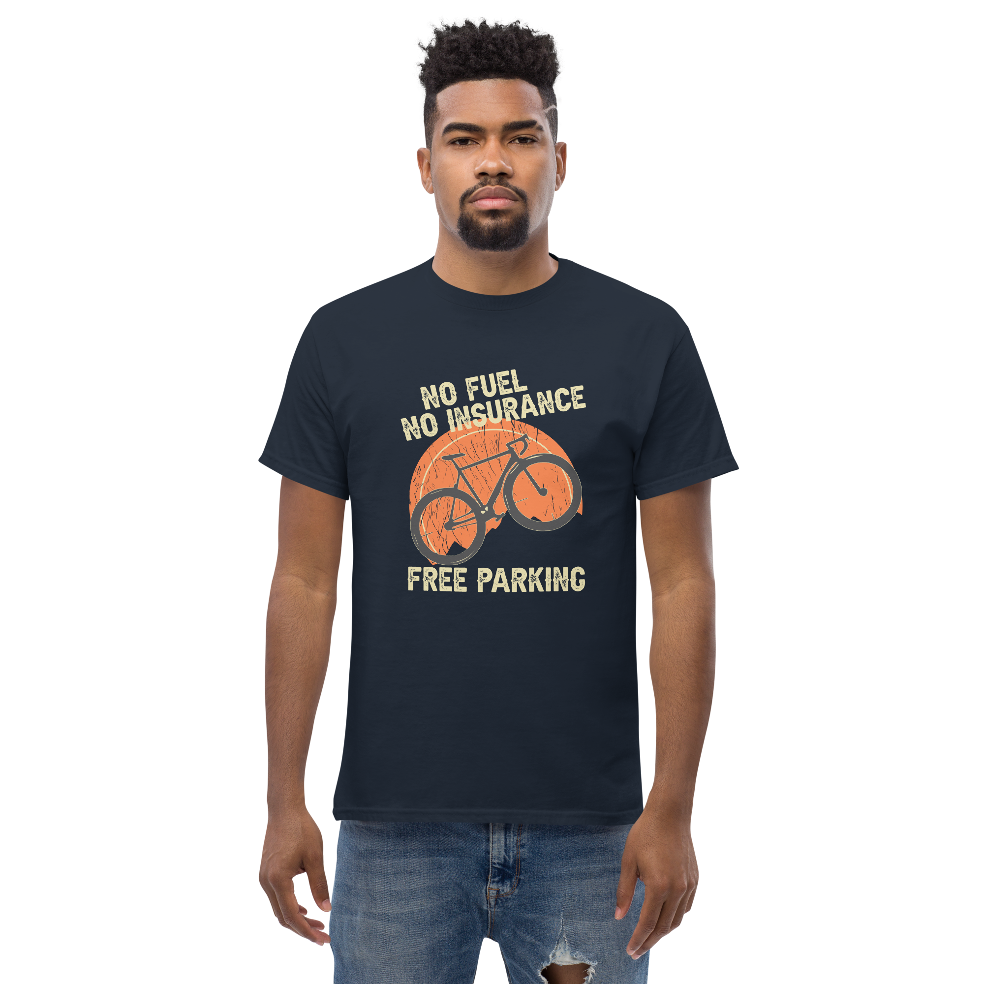 KEIN KRAFTSTOFF - KEINE VERSICHERUNG - KOSTENLOSES PARKEN Unisex T-Shirt
