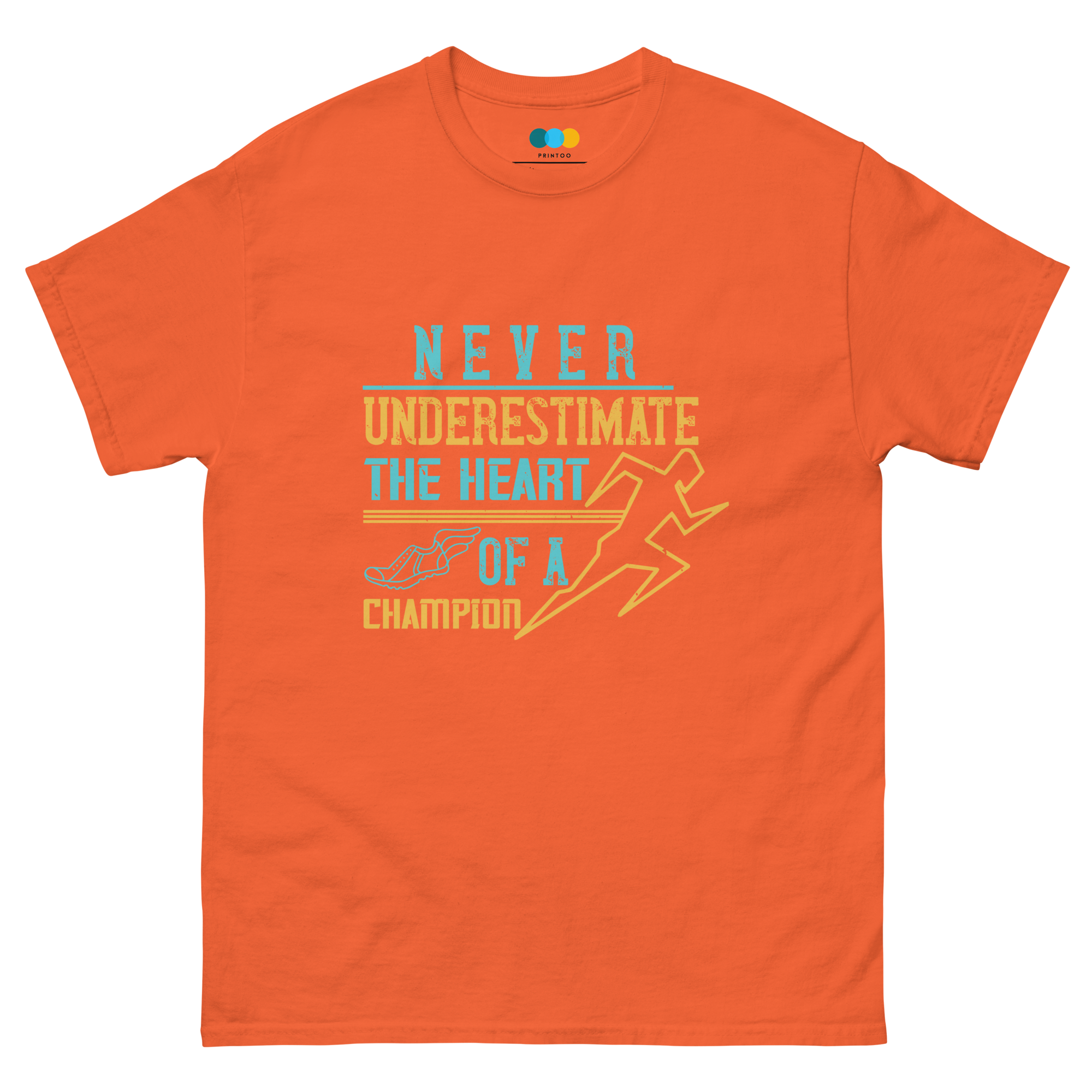 Camiseta unisex para correr HEART OF A CHAMPION