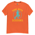 RUNS /w SCISSORS unisex t-shirt - Printoo Shop - - running, t-shirt, unisex, Unisex Classic Tee | Gildan 5000
