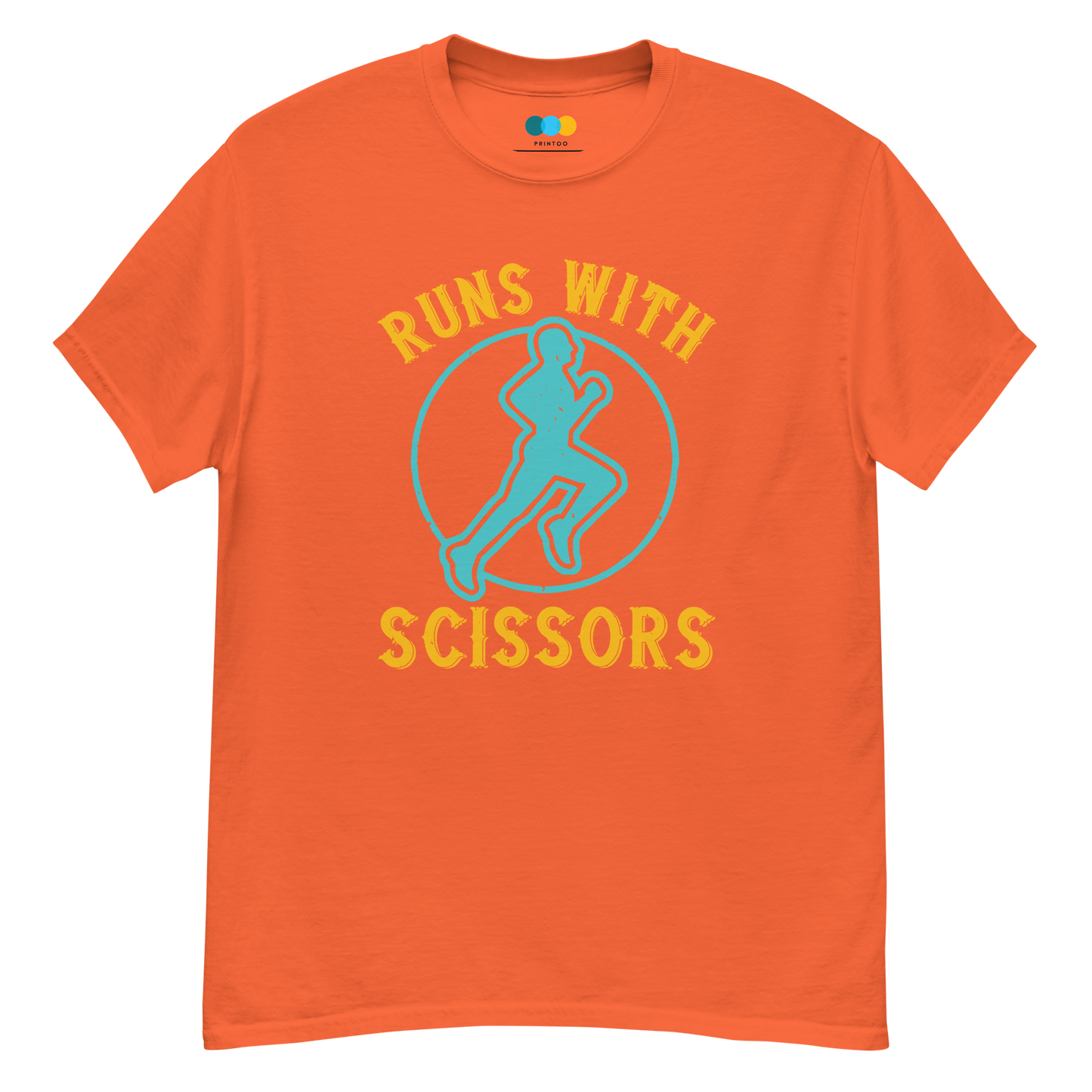 RUNS /w SCISSORS unisex running t-shirt