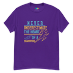 HEART OF A CHAMPION unisex t-shirt - Printoo Shop - - running, t-shirt, unisex, Unisex Classic Tee | Gildan 5000