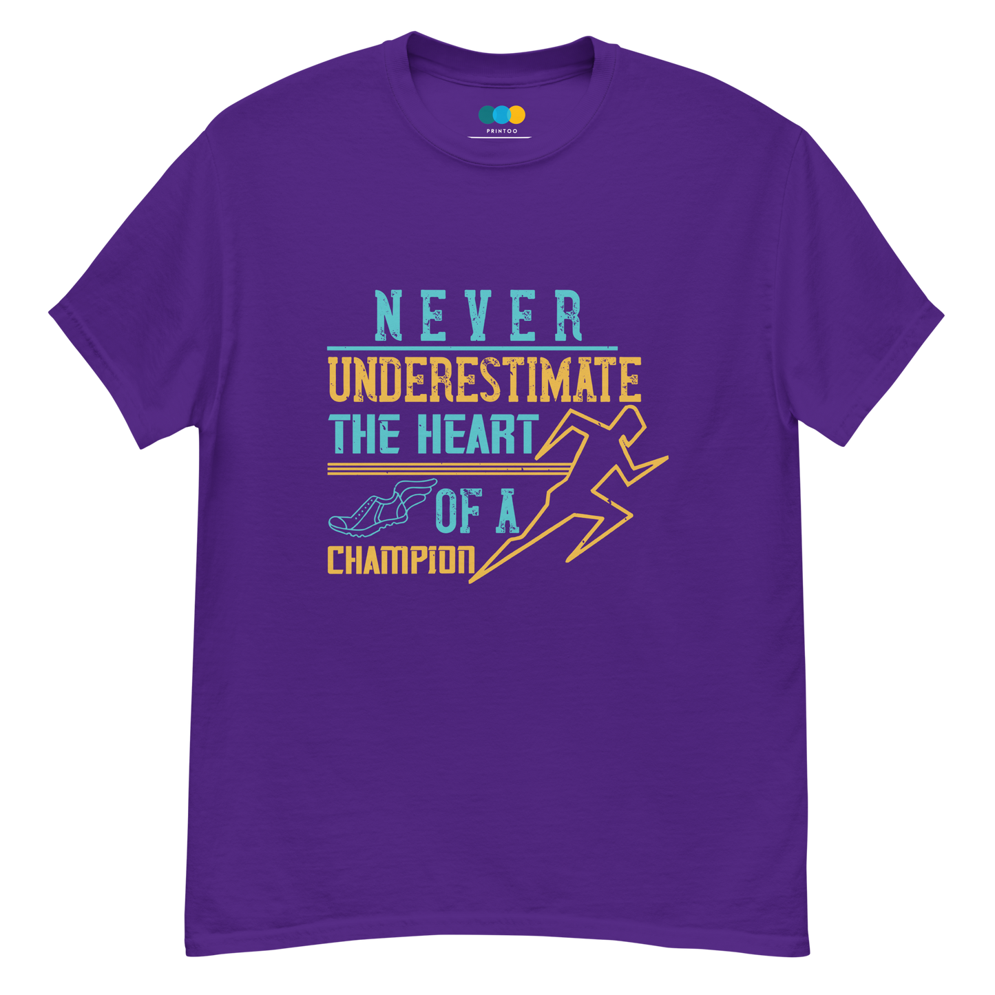 HEART OF A CHAMPION unisex running t-shirt