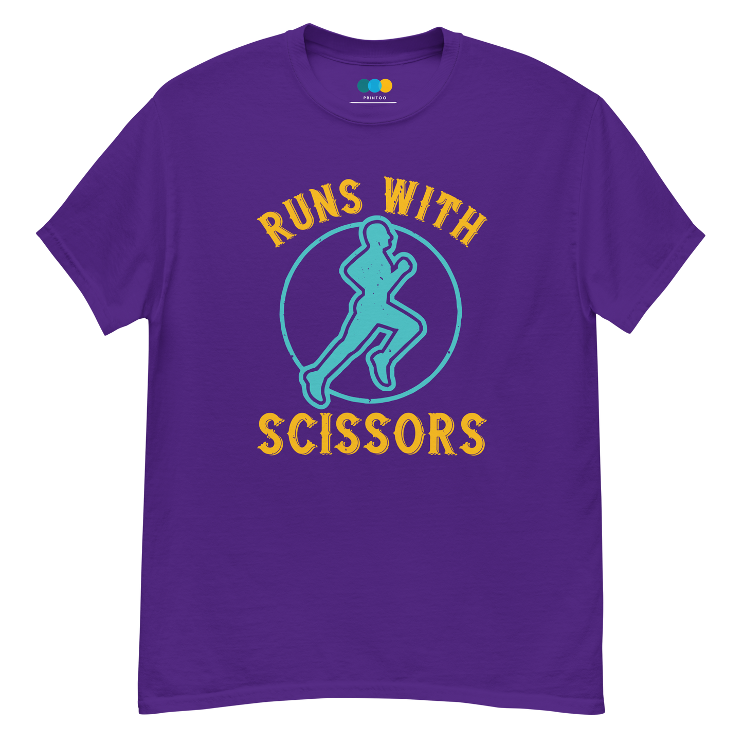 RUNS /w SCISSORS unisex running t-shirt