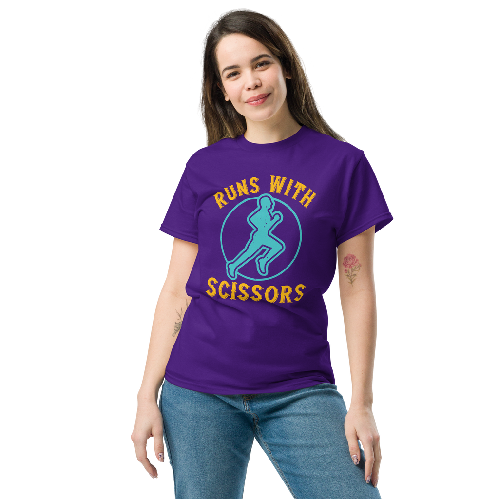 RUNS /w SCISSORS unisex t-shirt