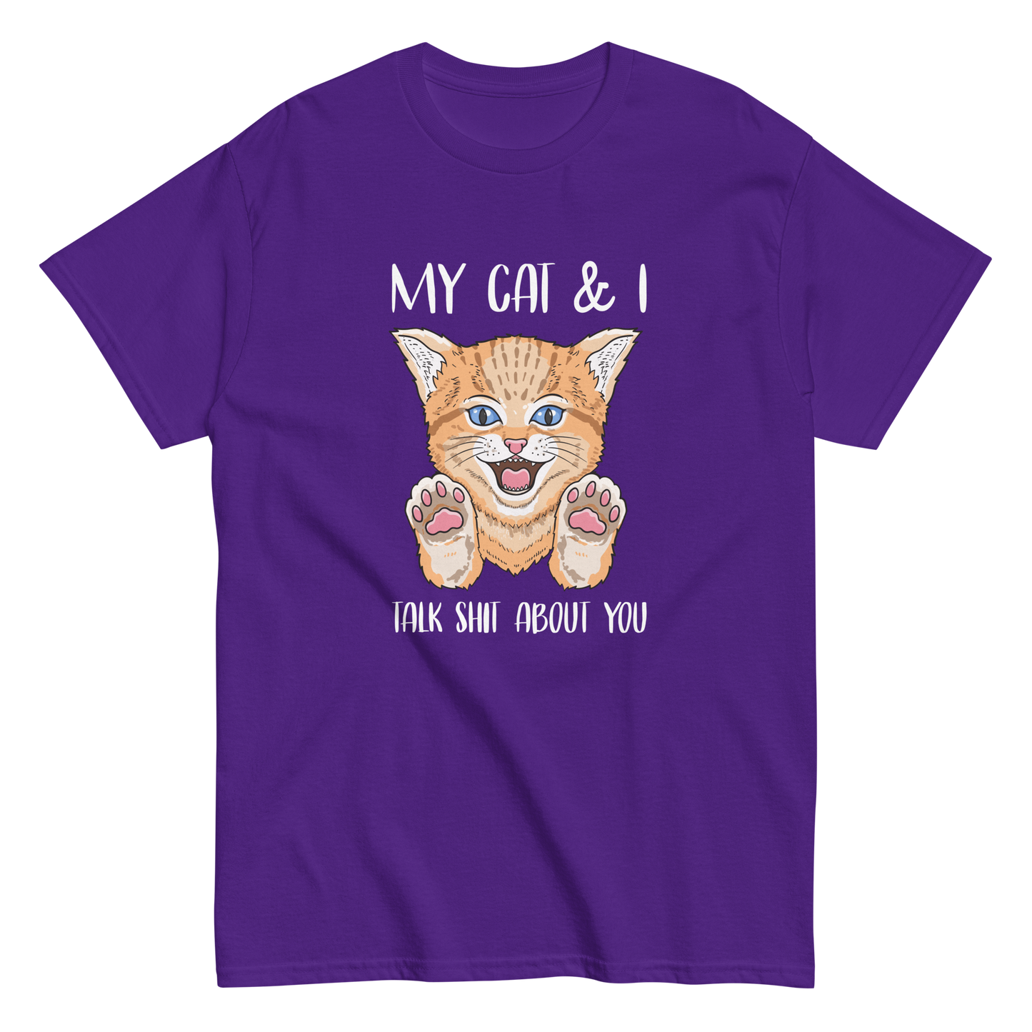 MY CAT & I Cat series unisex cotton t-shirt