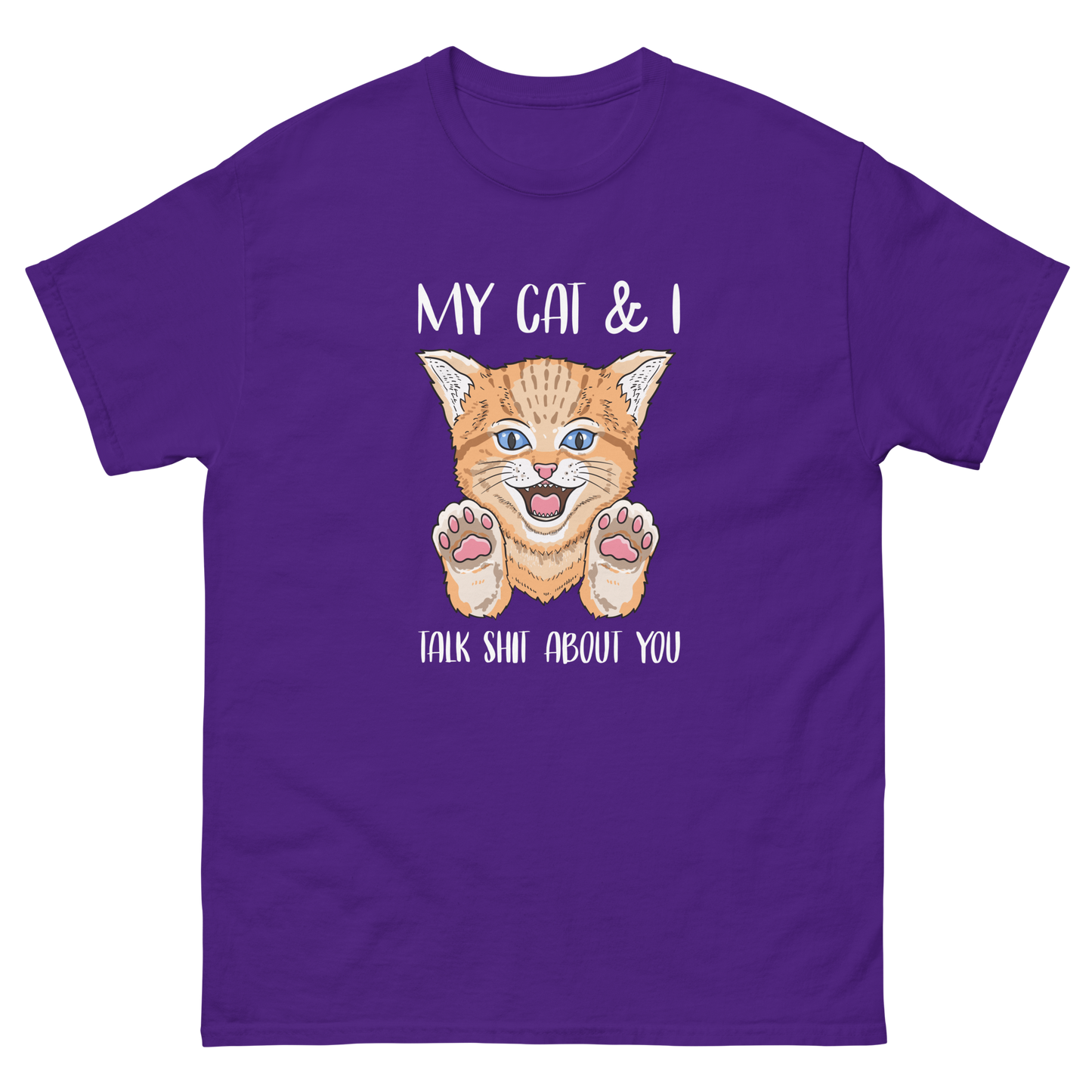 MY CAT & I Cat series unisex cotton t-shirt