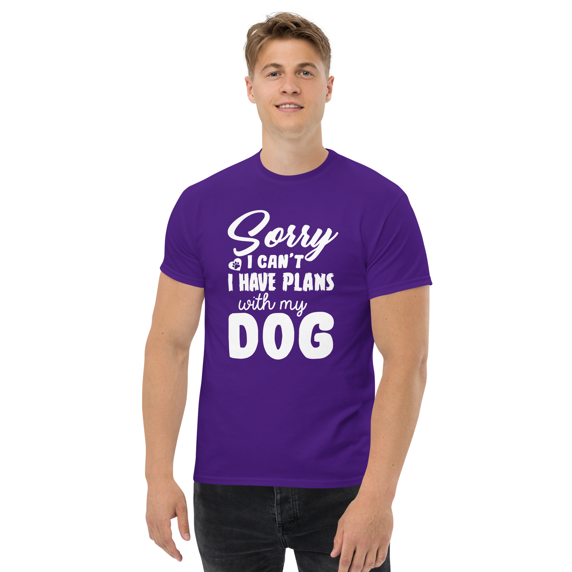 WITH MY DOG unisex t-shirt