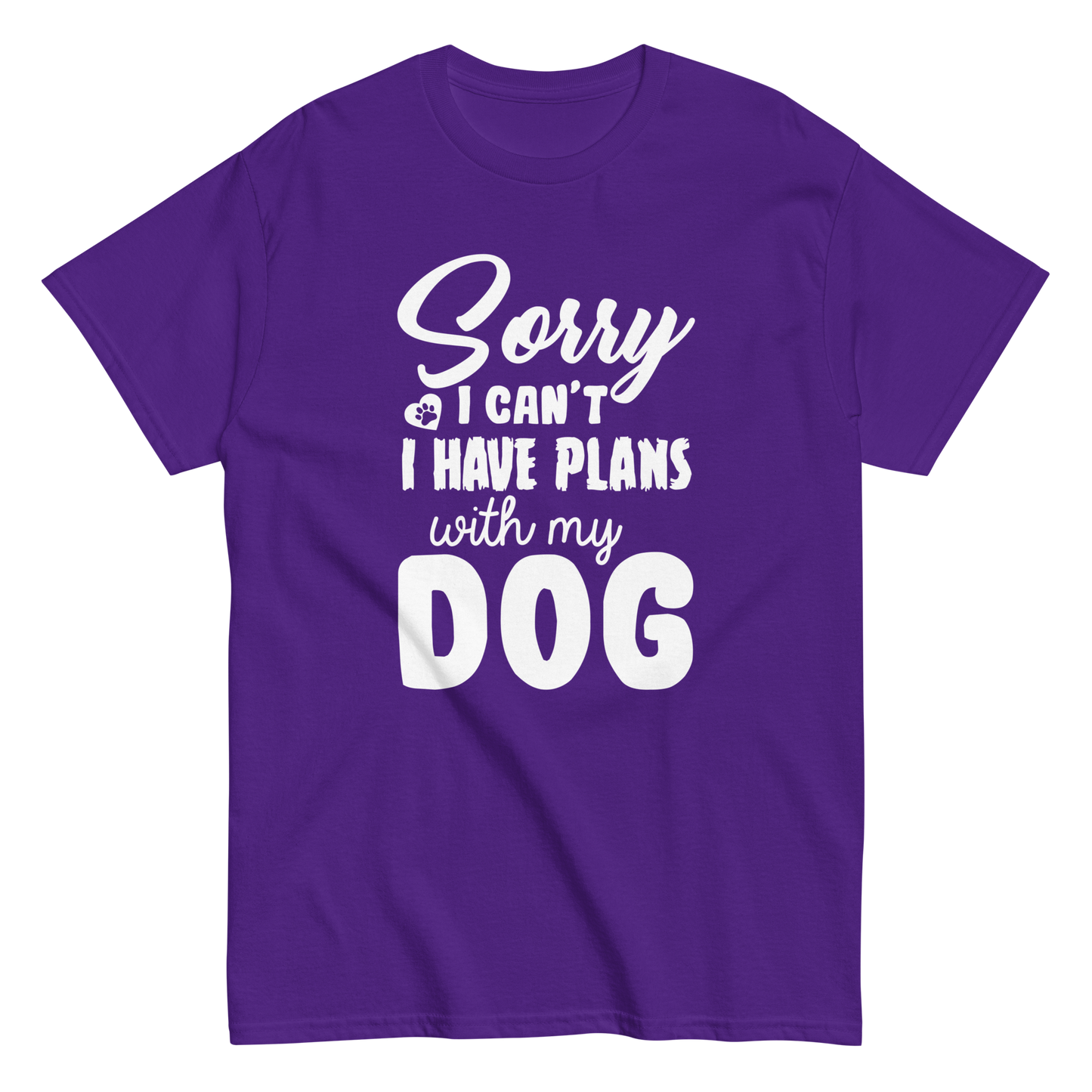 WITH MY DOG unisex dog series t-shirt