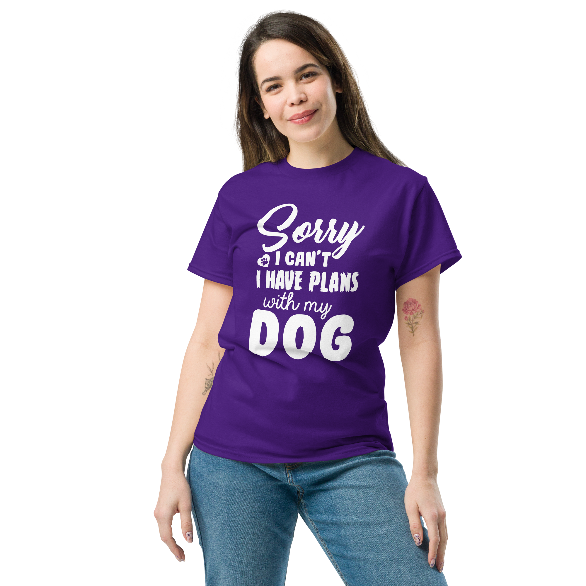 WITH MY DOG unisex t-shirt