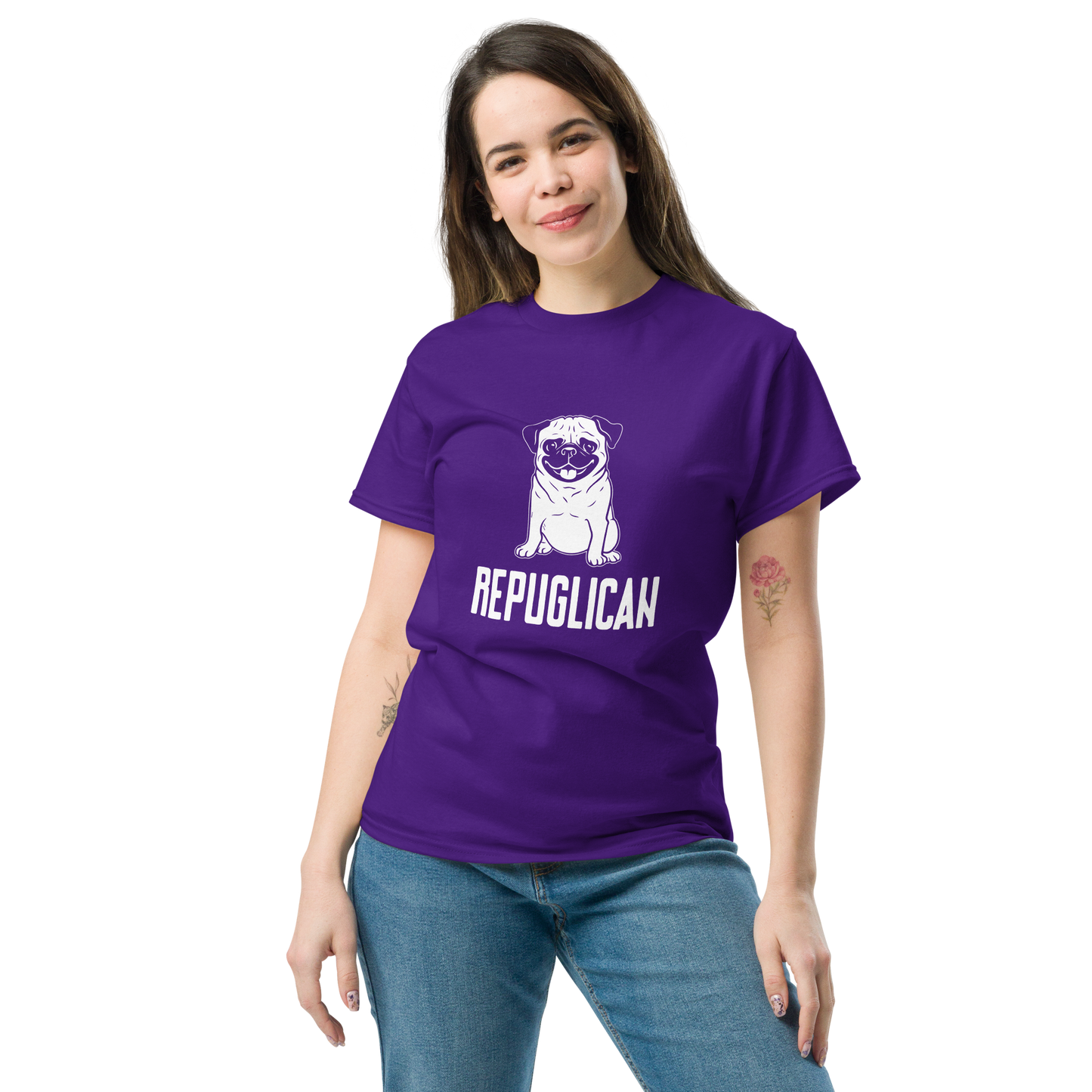 REPUGLICAN unisex dog series t-shirt