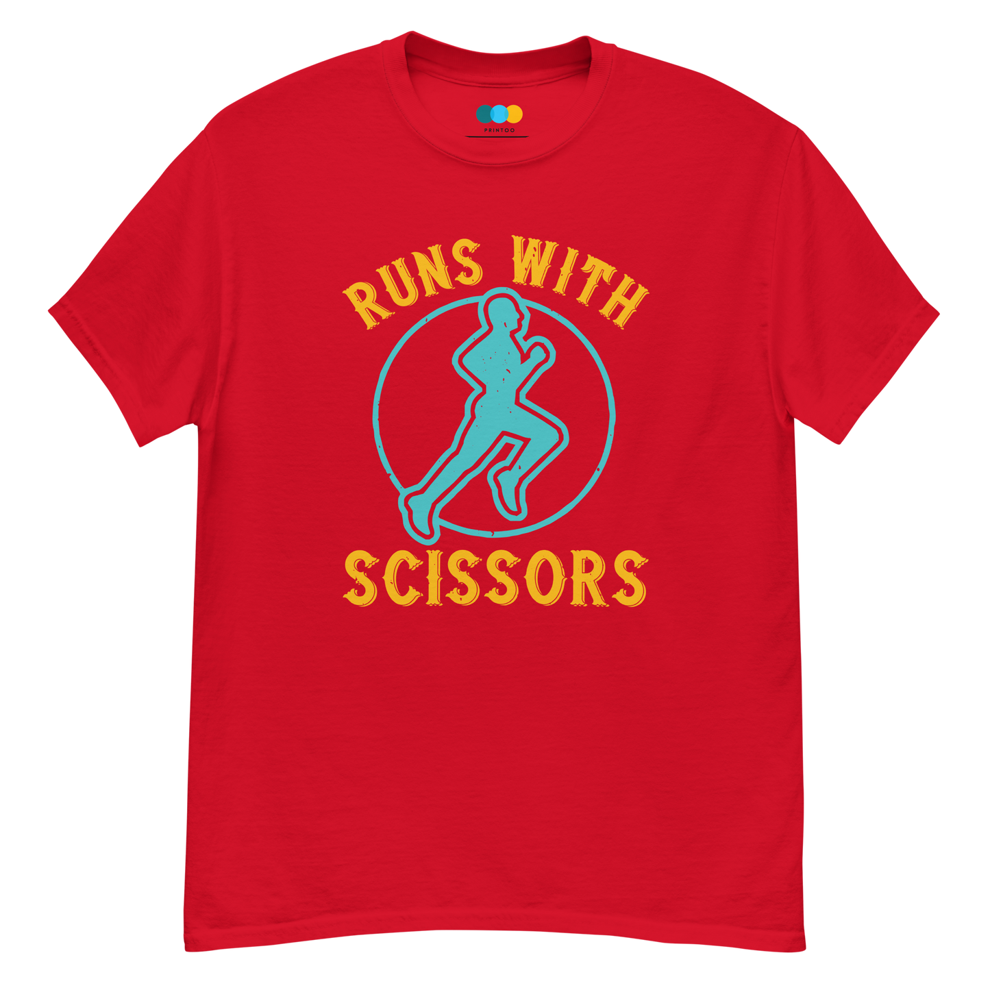 RUNS /w SCISSORS unisex running t-shirt