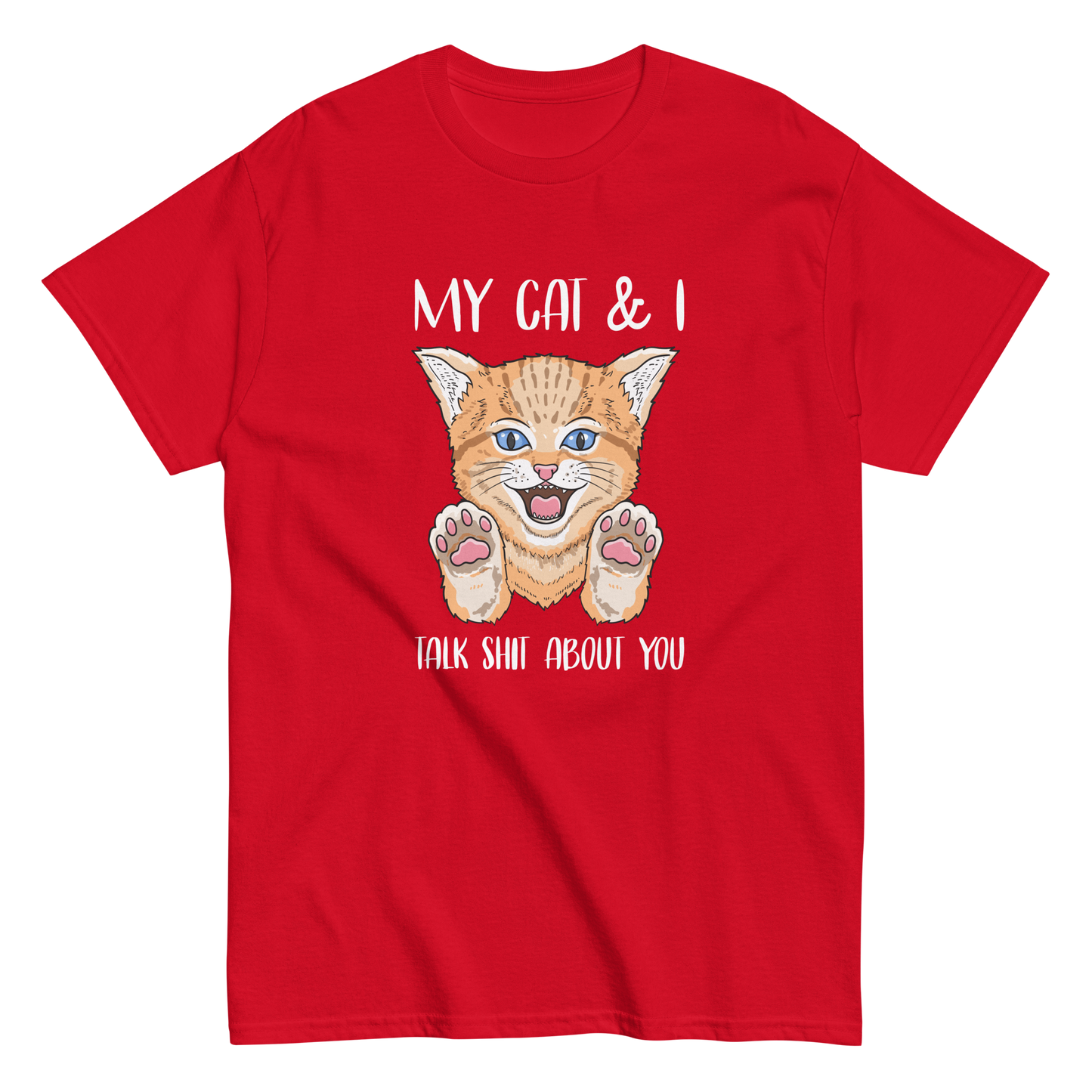 MY CAT & I Cat series unisex cotton t-shirt