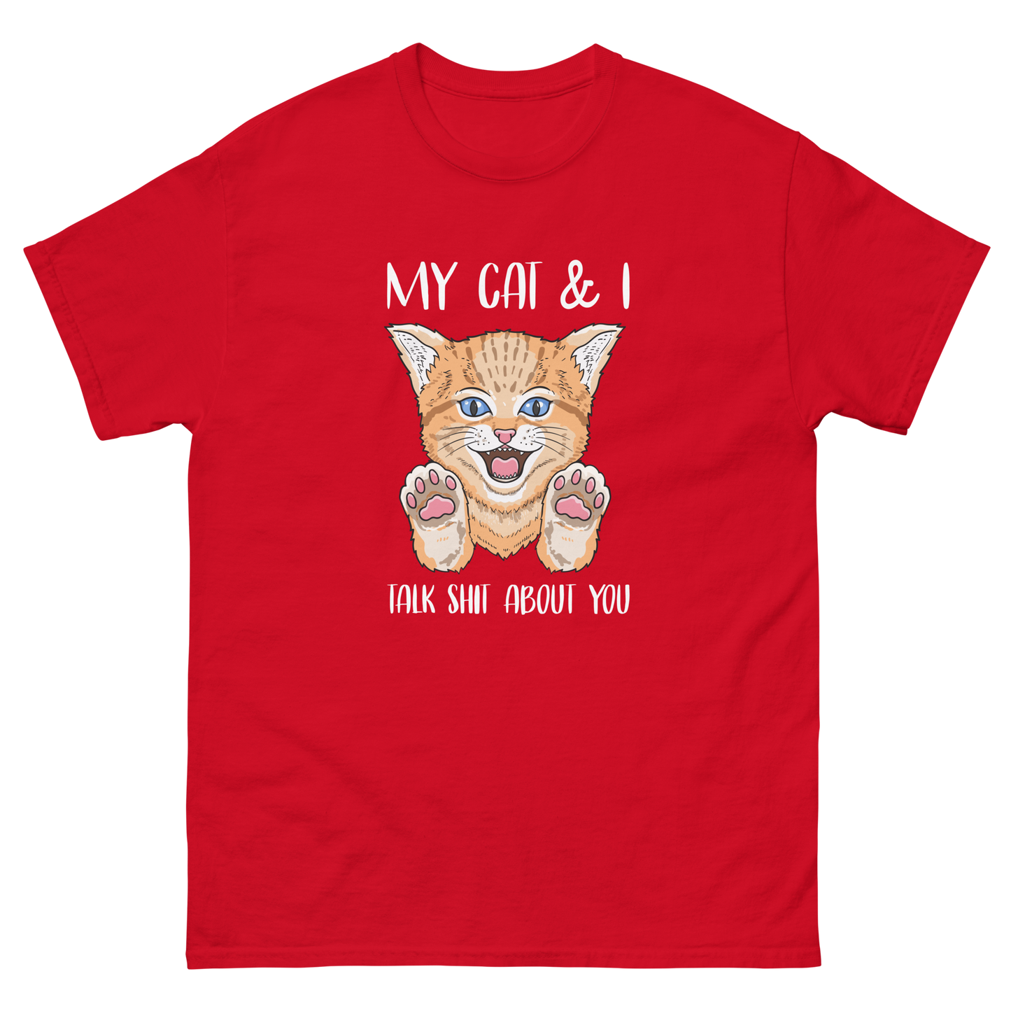 MY CAT & I Cat series unisex cotton t-shirt