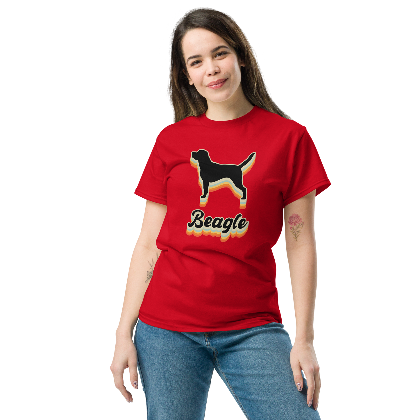 BEAGLE DARK unisex dog series t-shirt