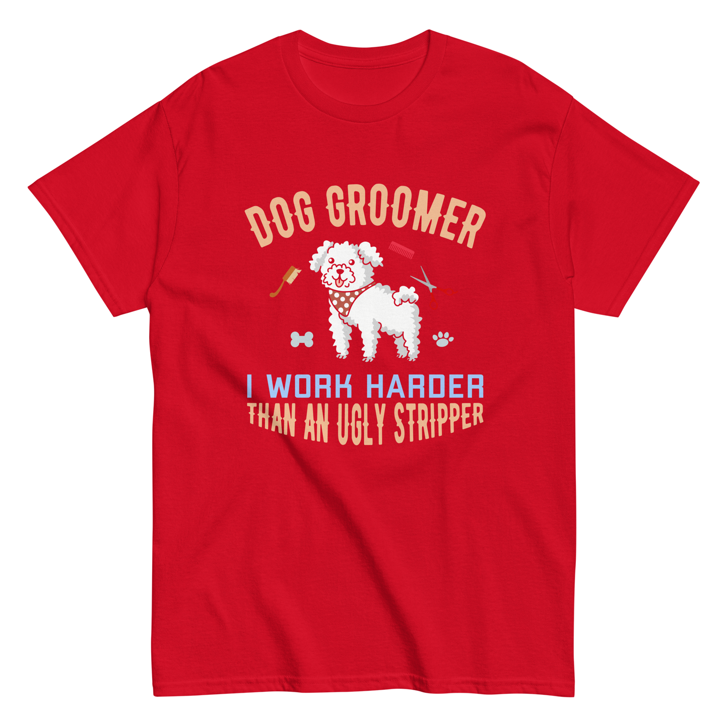 DOG GROOMER unisex dog series t-shirt