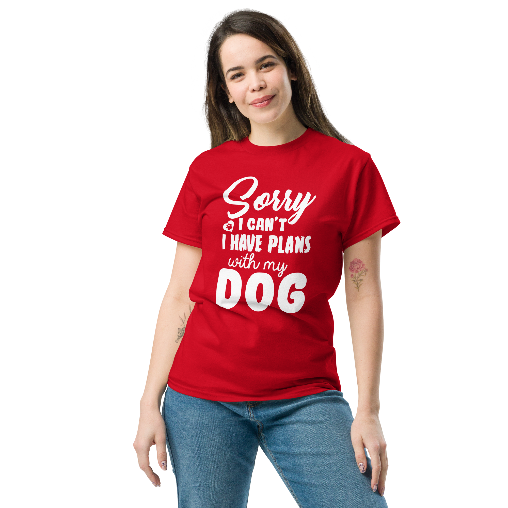 WITH MY DOG unisex t-shirt
