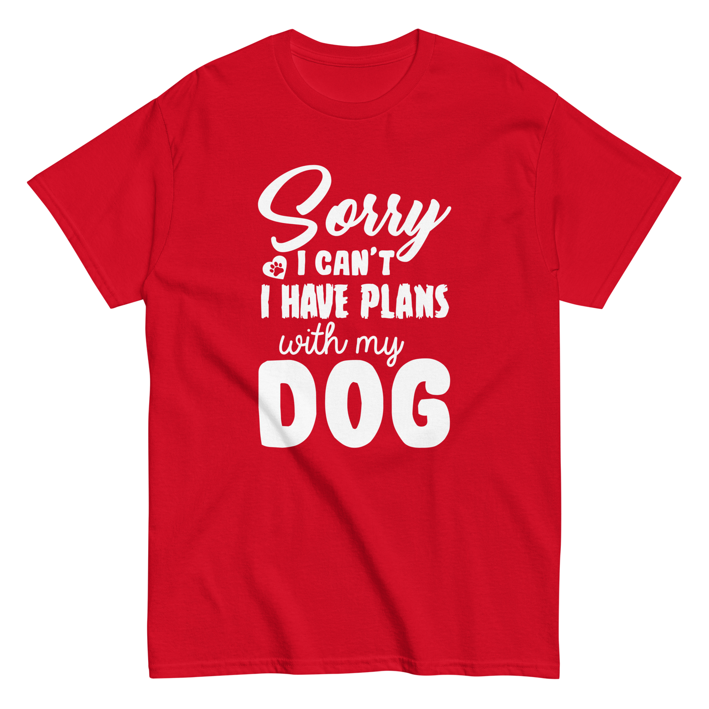 WITH MY DOG unisex dog series t-shirt