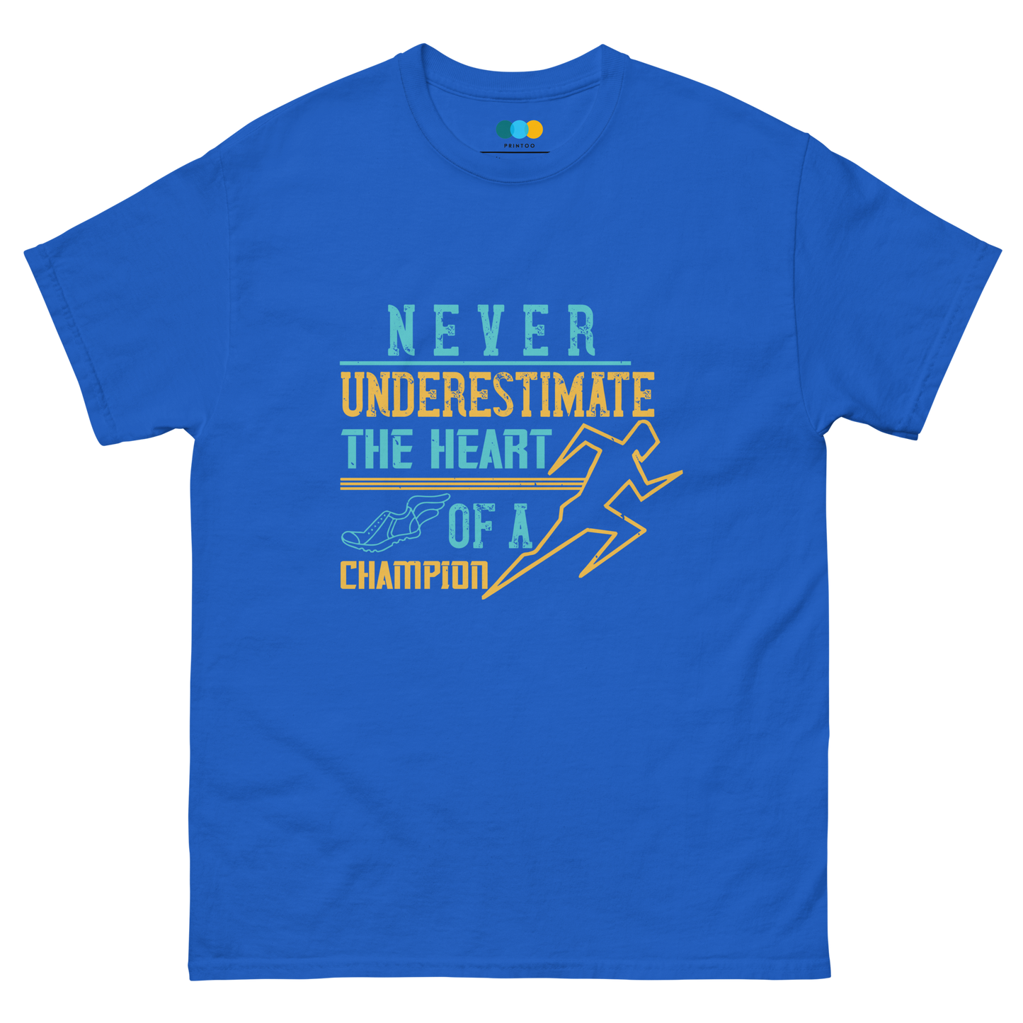 HEART OF A CHAMPION unisex running t-shirt