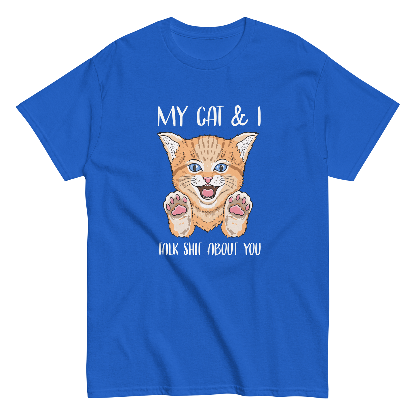 MY CAT & I Cat series unisex cotton t-shirt