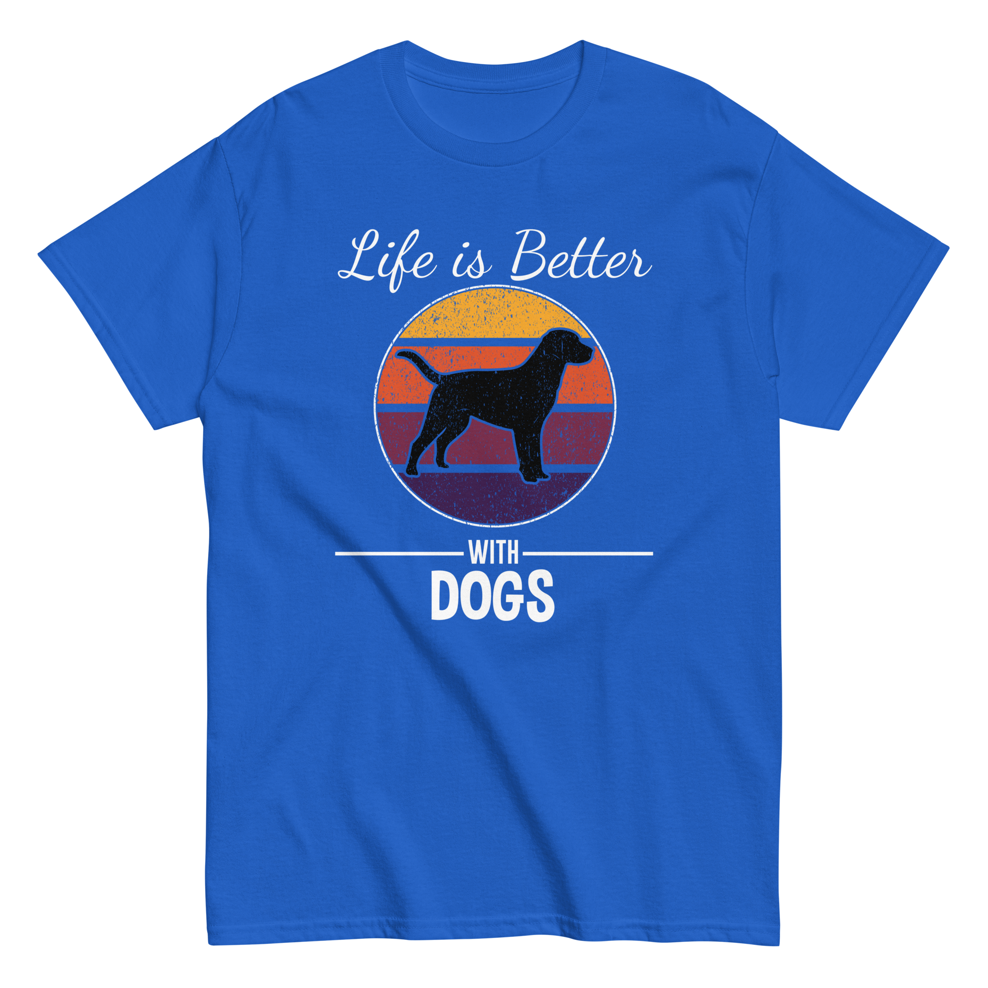BETTER WITH DOGS unisex t-shirt