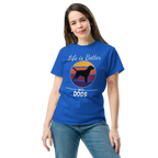 BETTER WITH DOGS unisex t-shirt - Printoo Shop - - dog, Streetwear look, t-shirt, unisex, Unisex Classic Tee | Gildan 5000