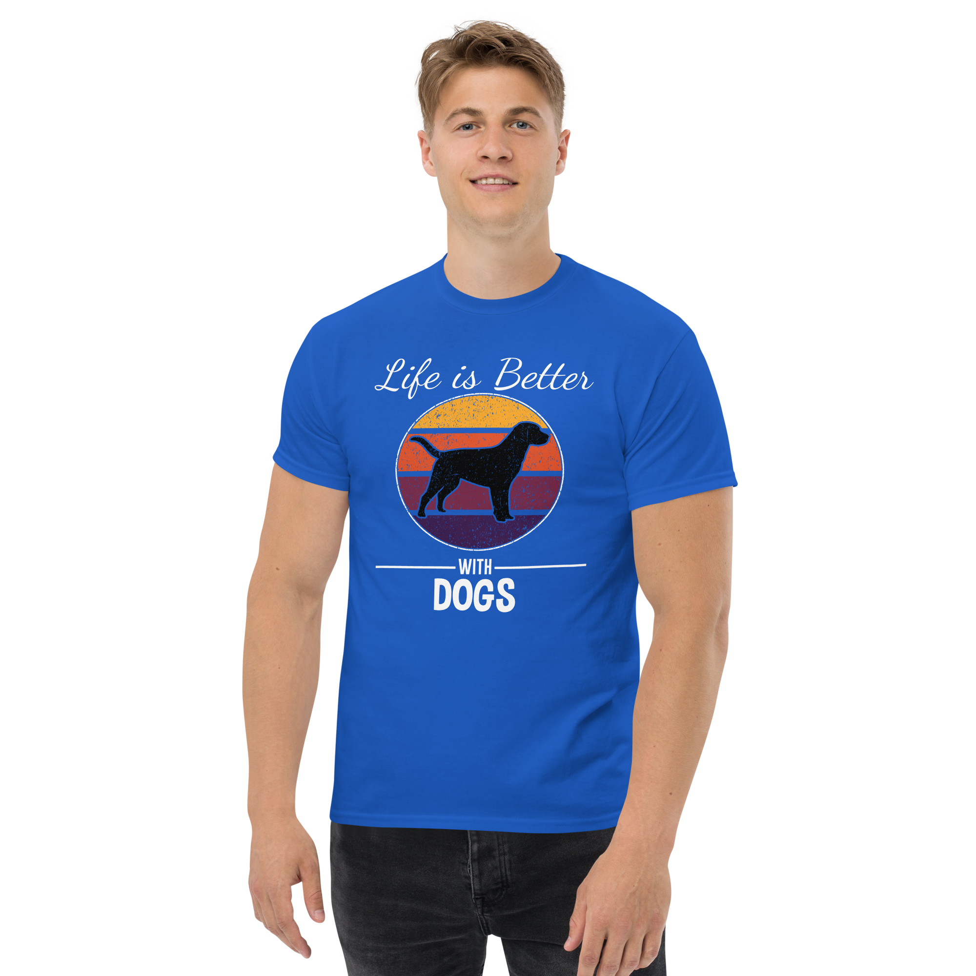 BETTER WITH DOGS unisex t-shirt