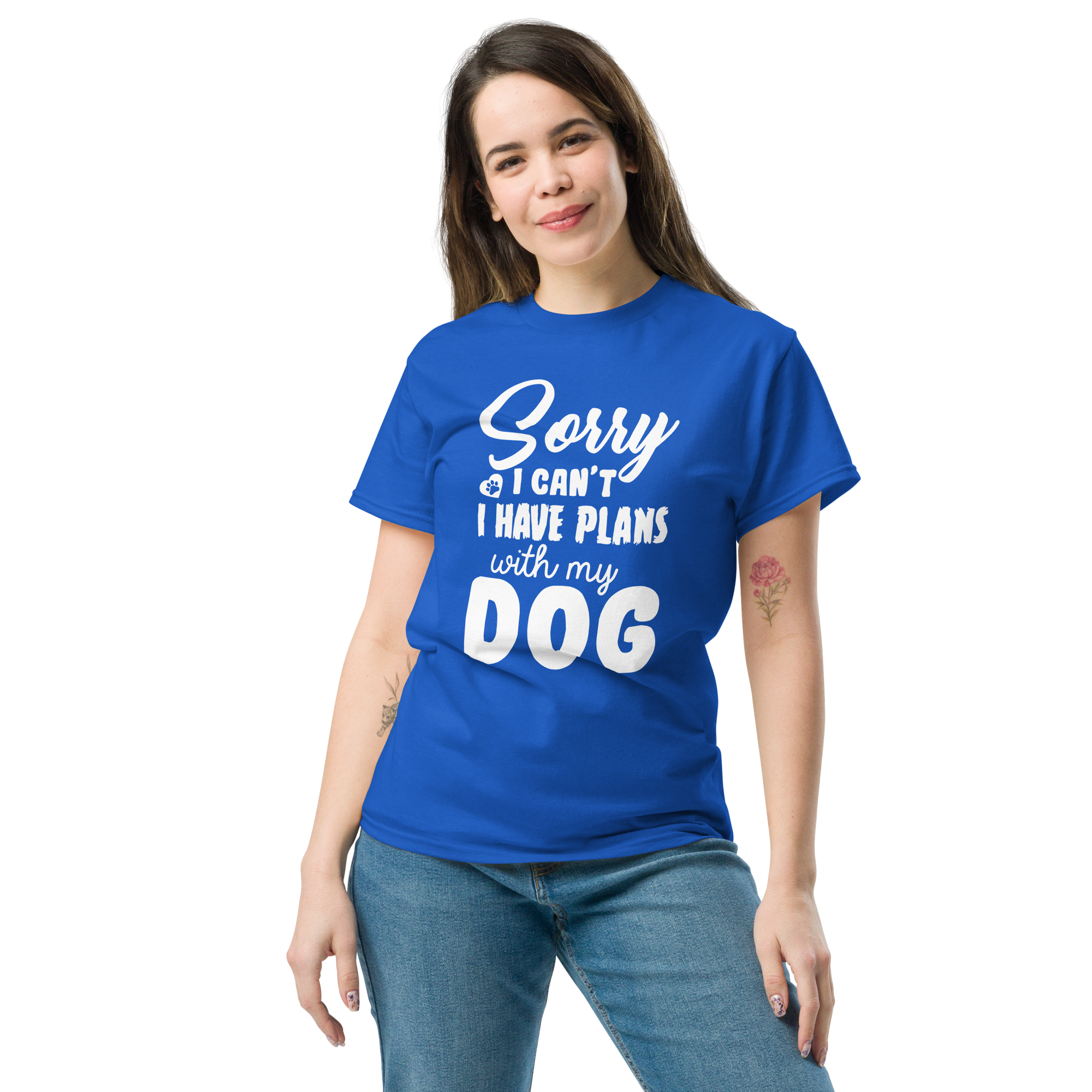 WITH MY DOG unisex t-shirt