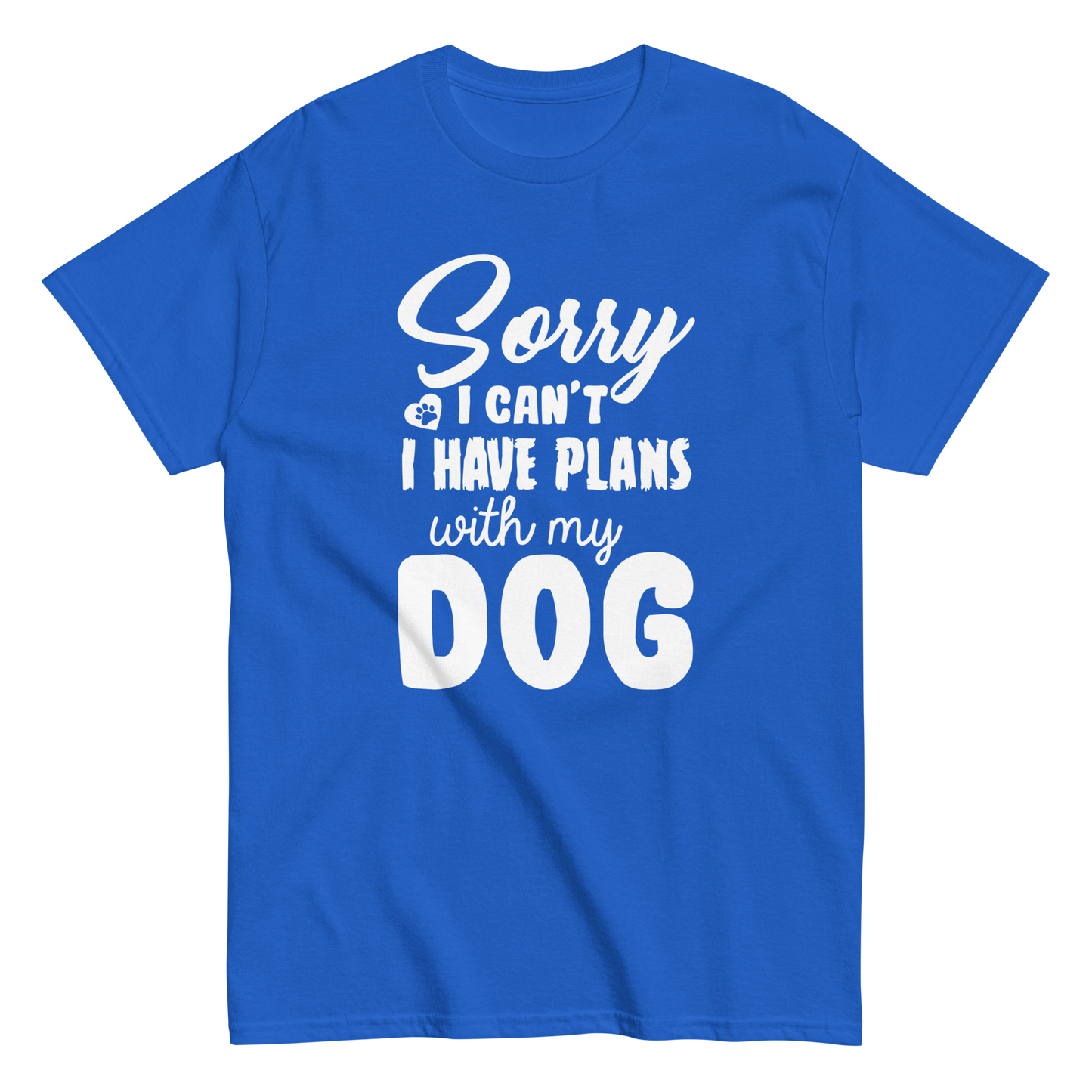 WITH MY DOG unisex dog series t-shirt