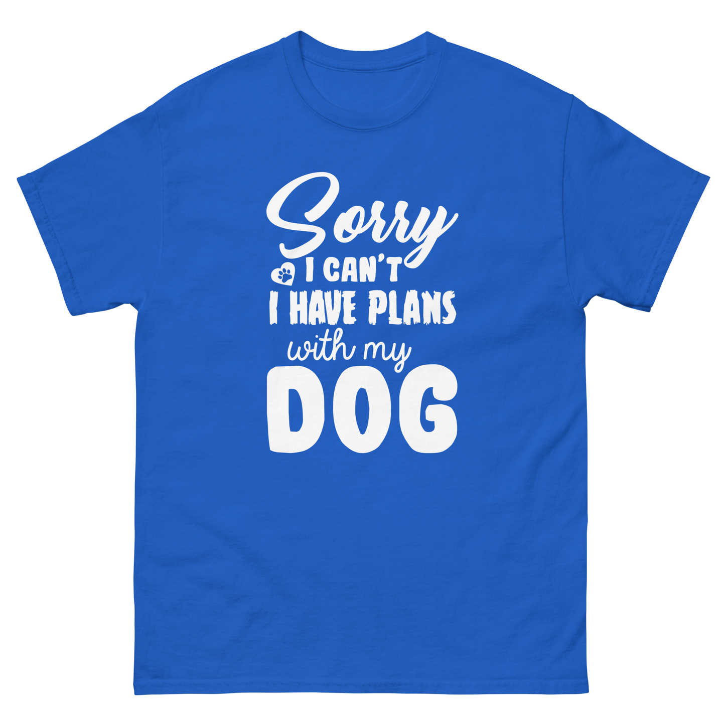 WITH MY DOG unisex dog series t-shirt