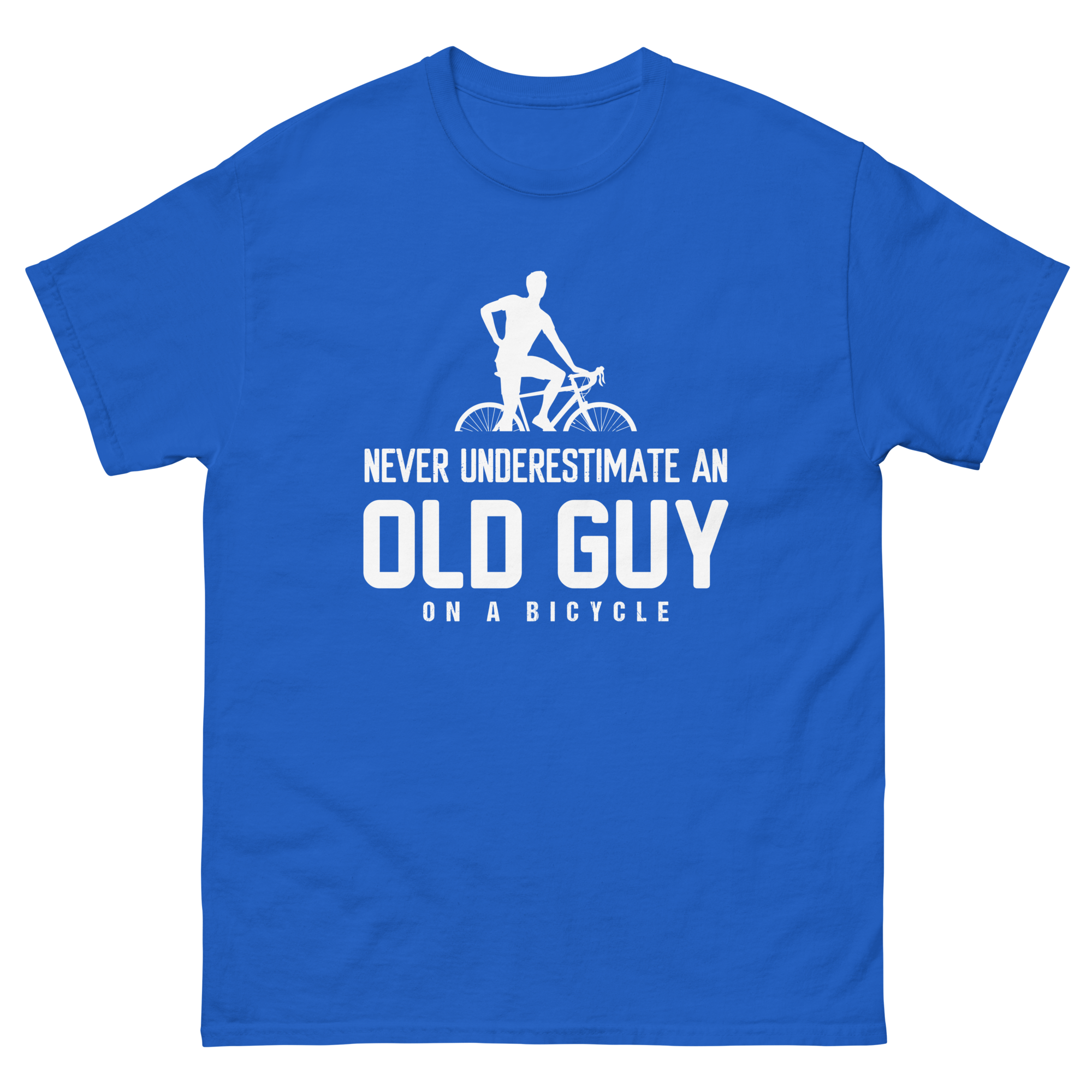 ALTER MANN AUF EINEM FAHRRAD Unisex T-Shirt