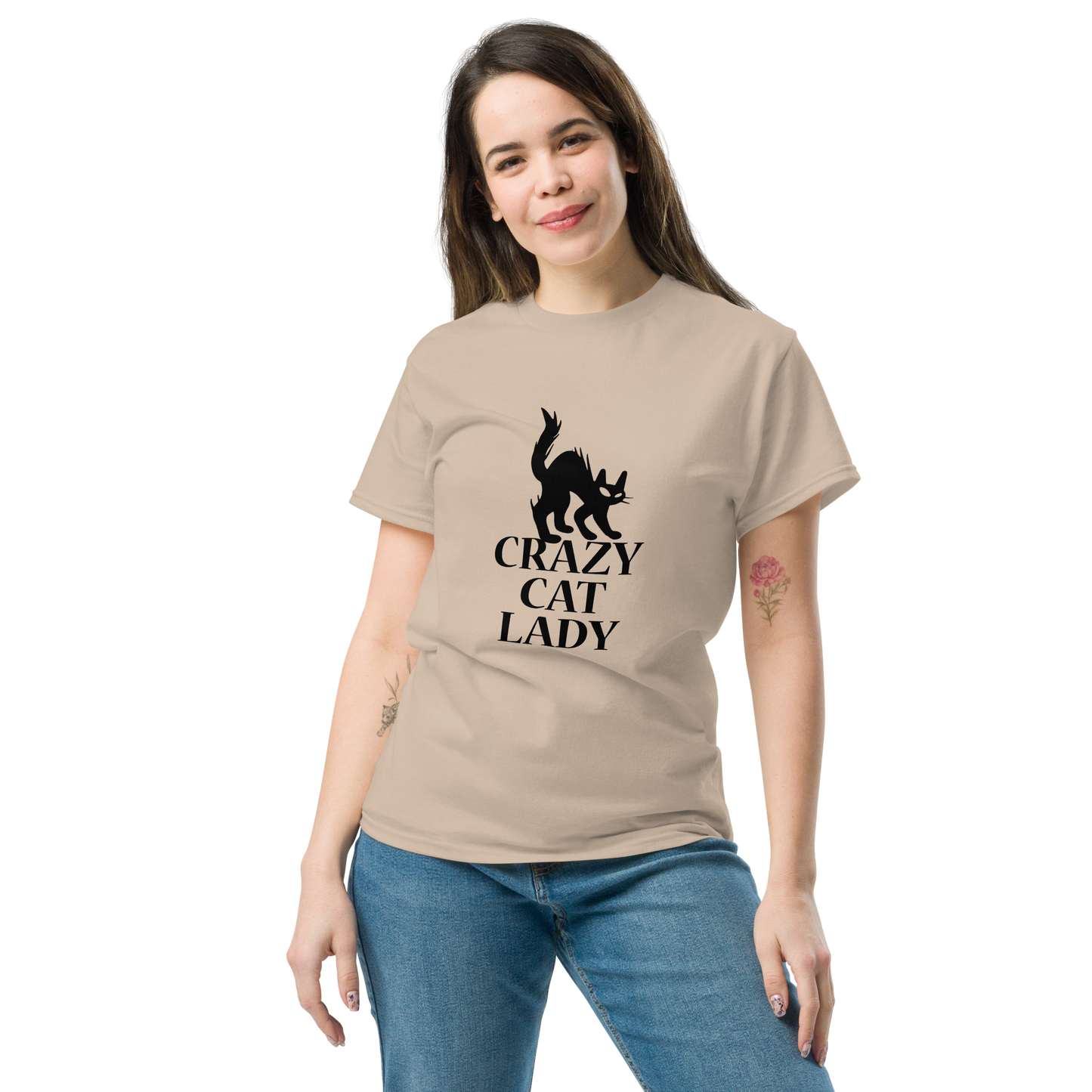 CRAZY CAT LADY Cat series unisex cotton t-shirt