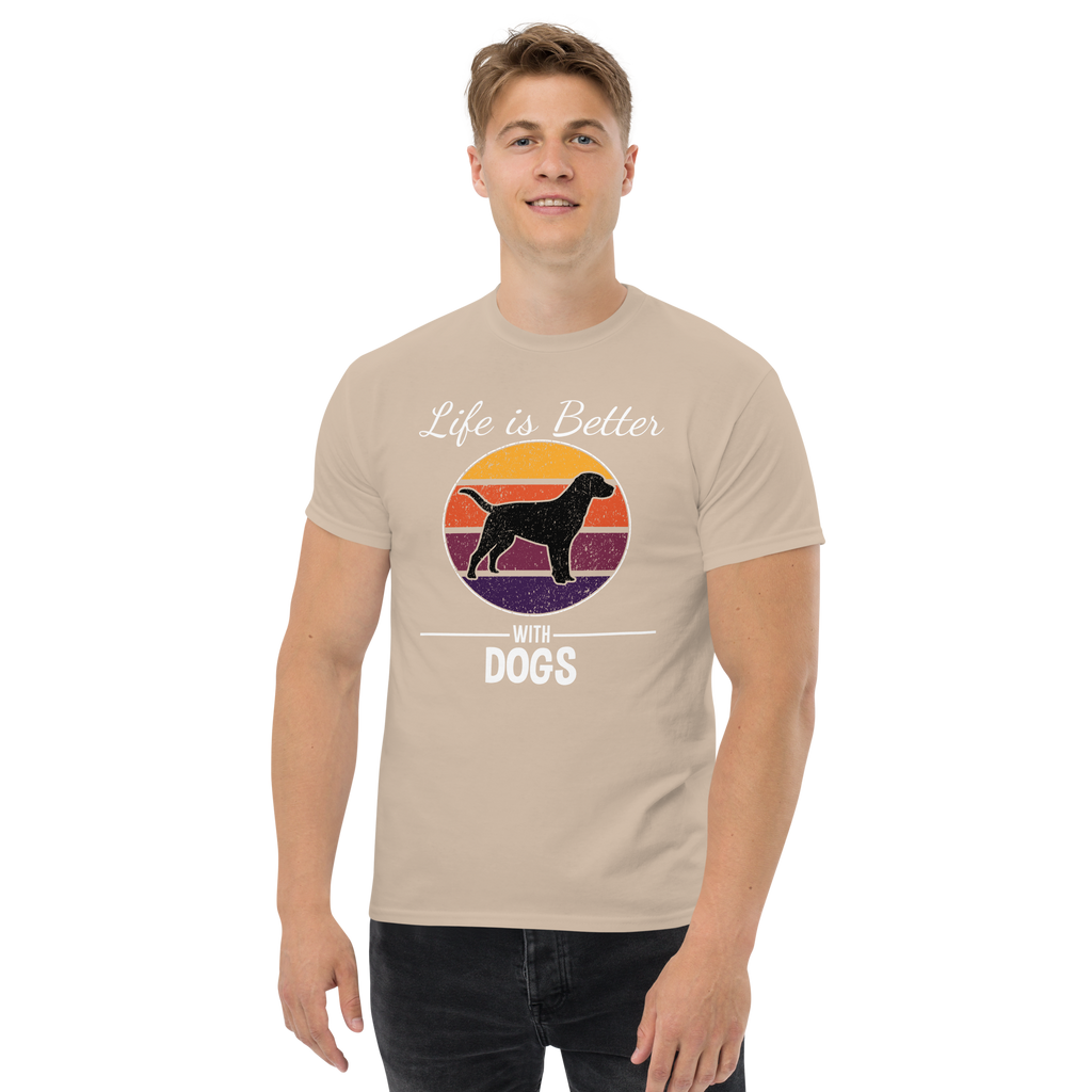 BETTER WITH DOGS unisex t-shirt