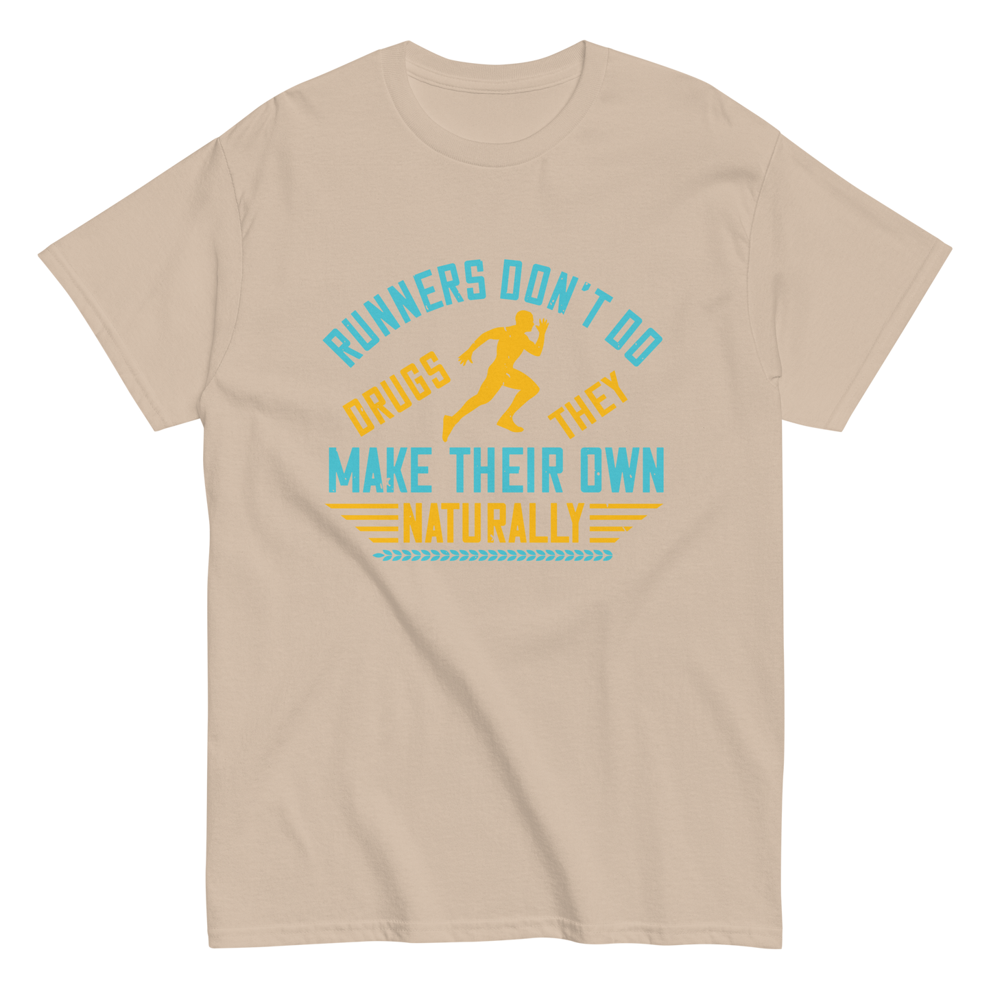 NATURALLY RUNNERS unisex running t-shirt